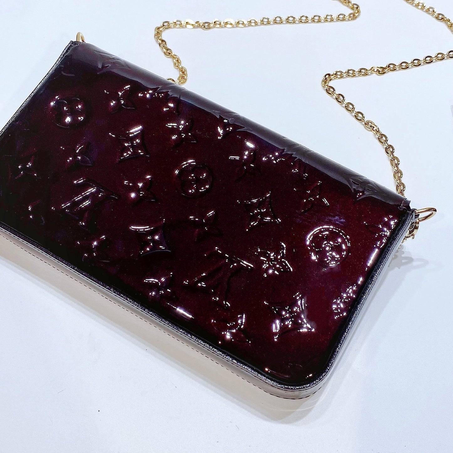No.001506-Louis Vuitton Monogram Vernis Felicie Pochette