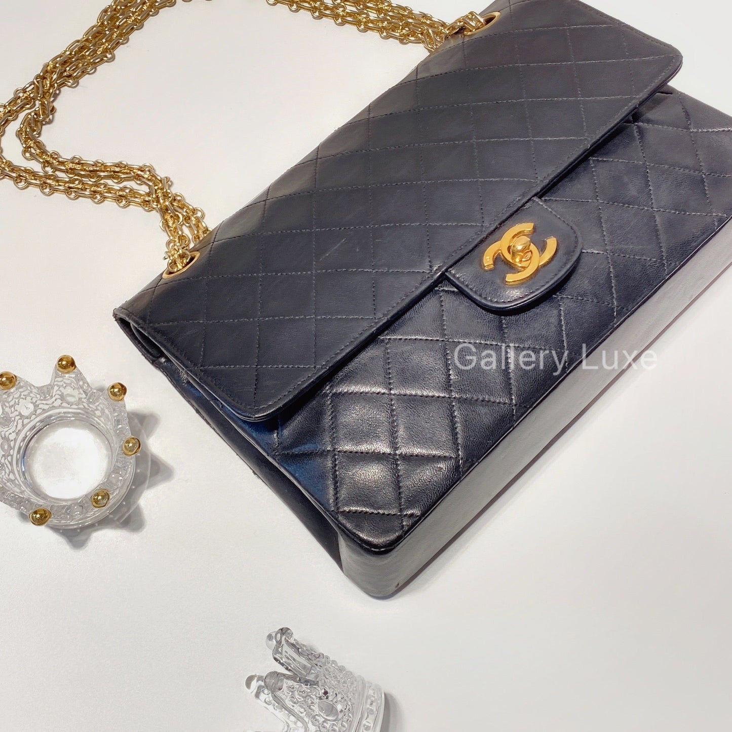 No.2500-Chanel Vintage Lambskin Classic Flap Bag