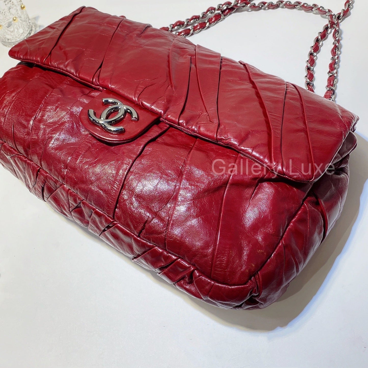 No.2804-Chanel Calfskin Twisted Flap Bag