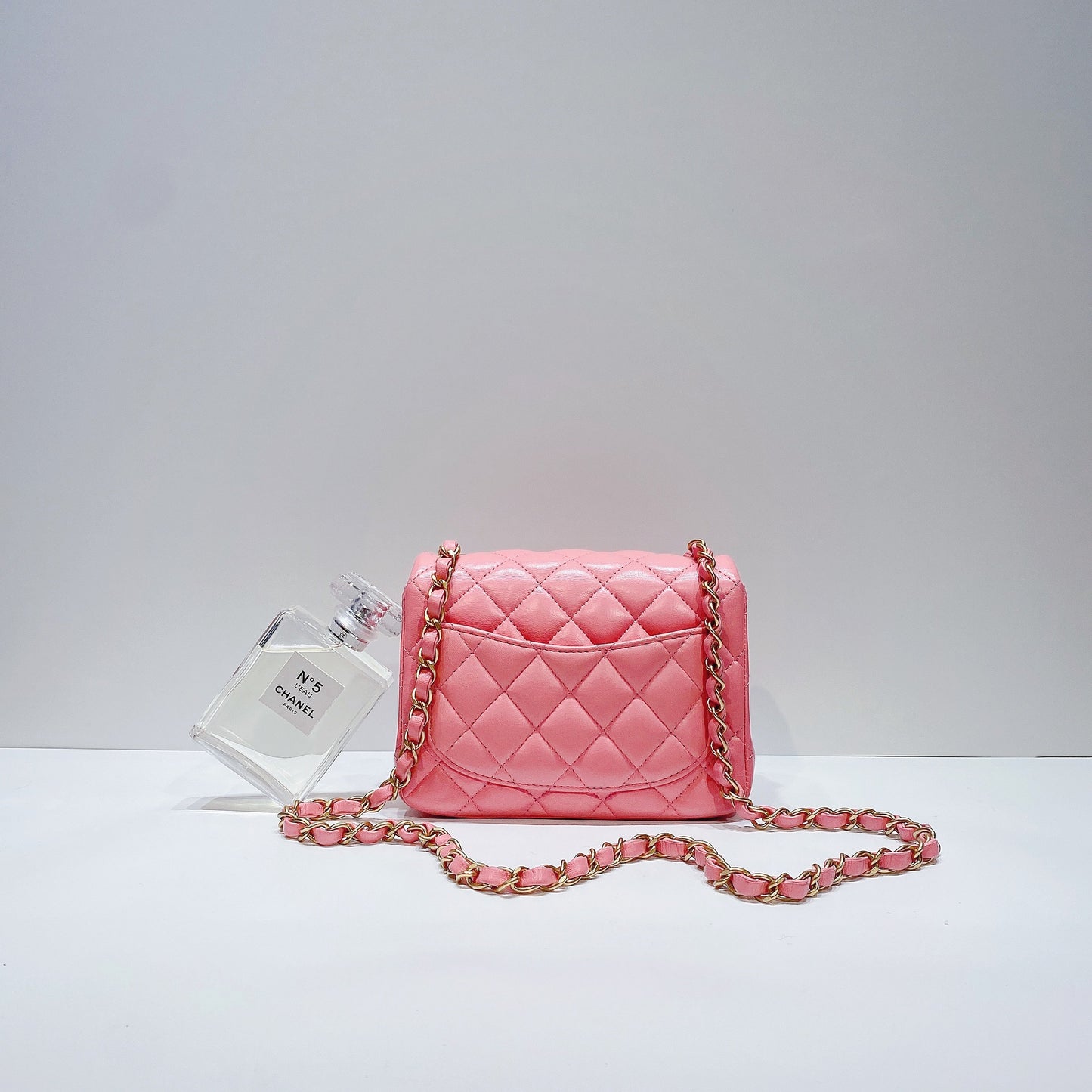 No.001508-Chanel Lambskin Square Mini Classic Flap