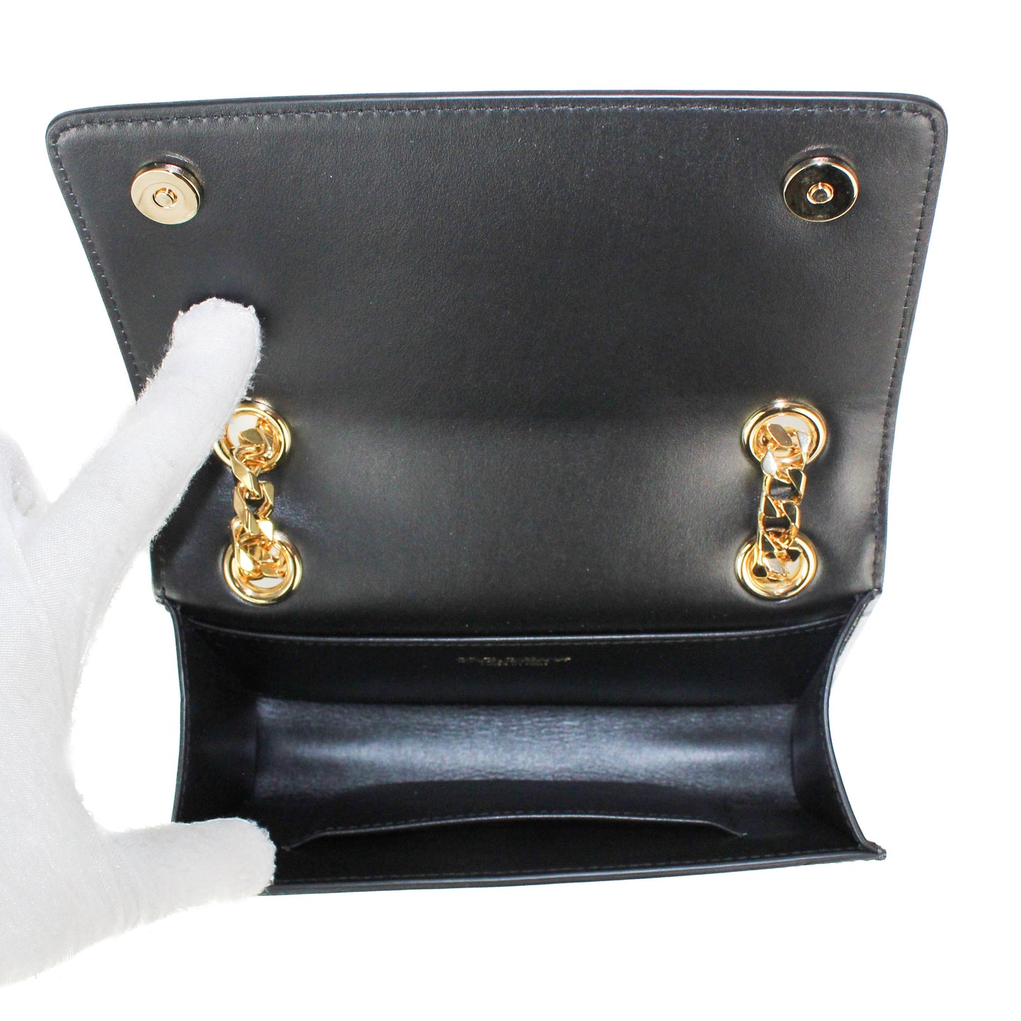 Dolce & Gabbana Polished Calfskin 3.5  Bag in Black