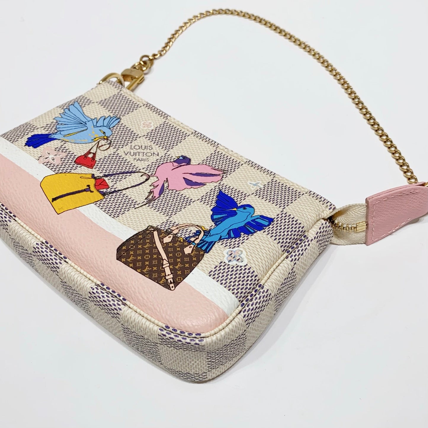 No.4210-Louis Vuitton Christmas Animation Pochette Damier Azur Mini