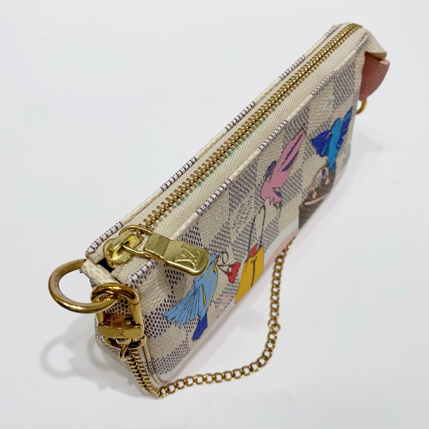 No.4210-Louis Vuitton Christmas Animation Pochette Damier Azur Mini