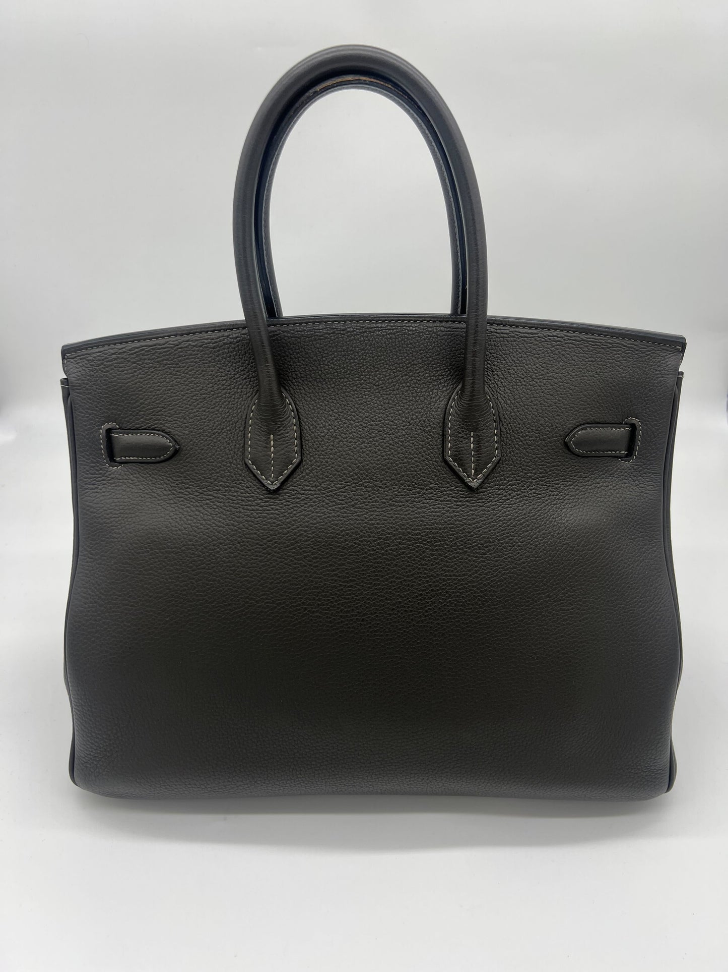 Luxury Hermes Birkin 35 Togo Graphite Palladium Hardware