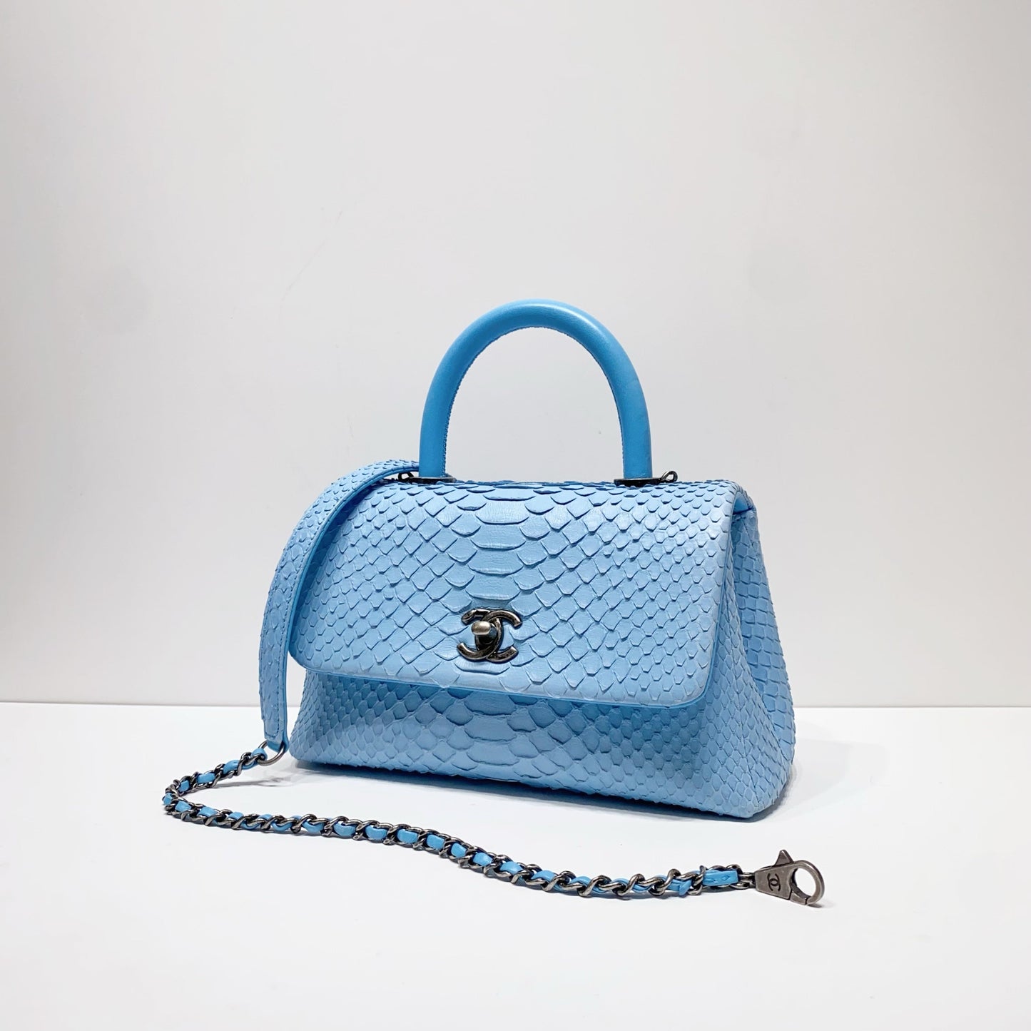 No.4209-Chanel Python Small Coco Handle