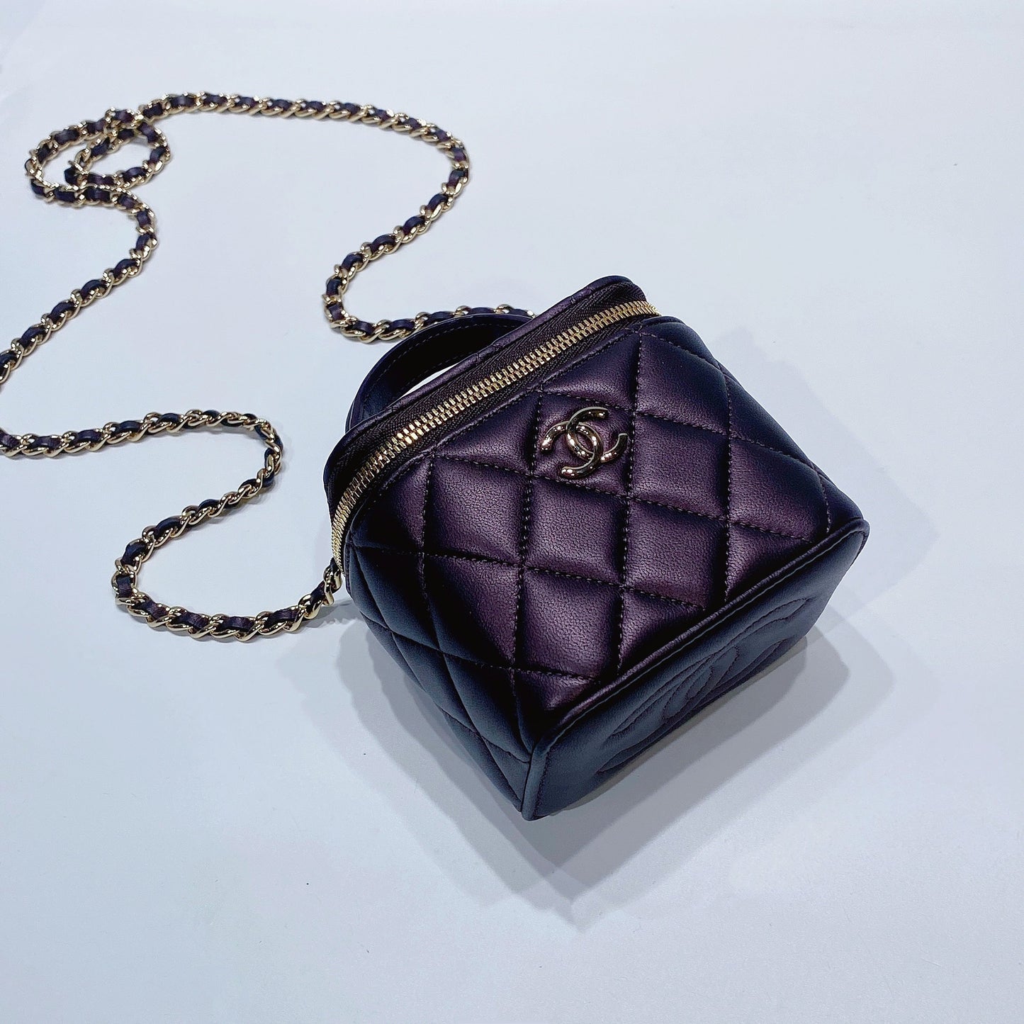 No.3634-Chanel Small Classic Handle Vanity With Chain (Brand New / 全新)