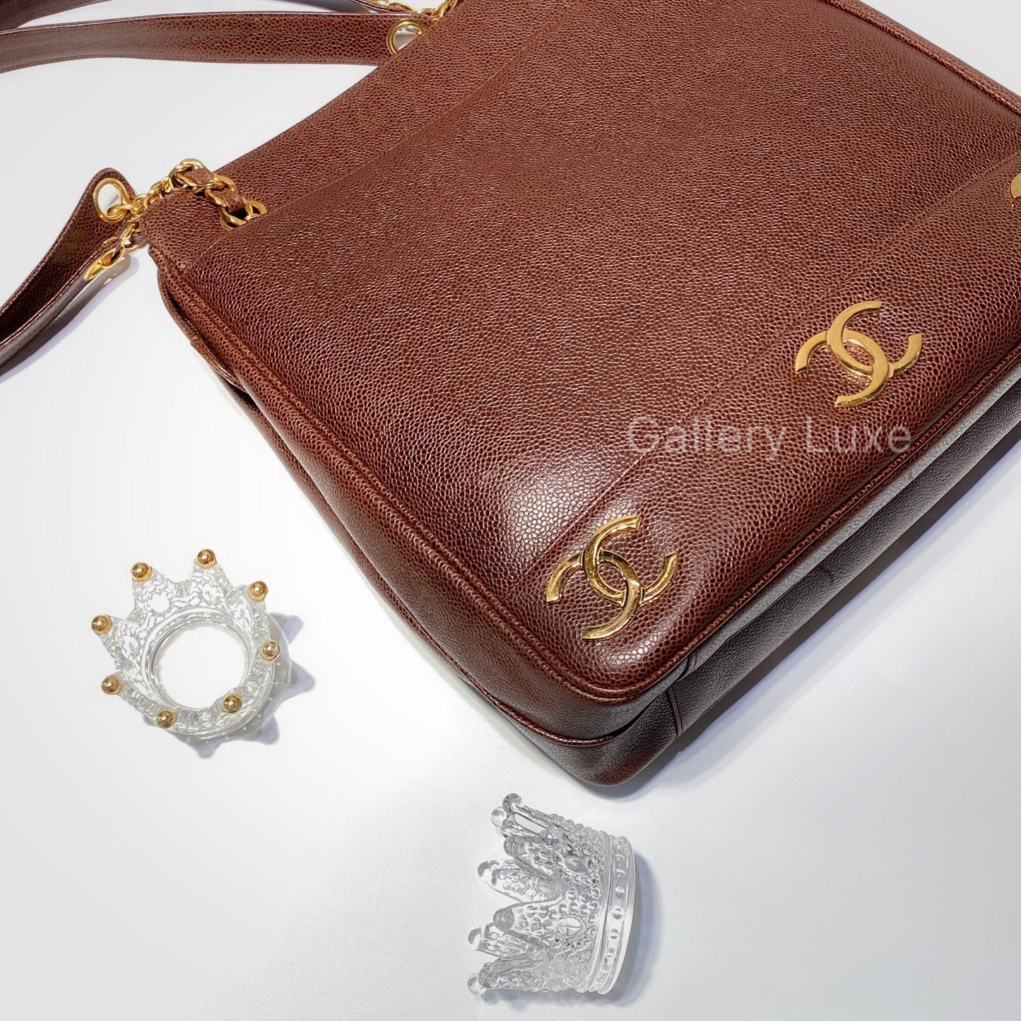 No.2520-Chanel Vintage Caviar 6cc Shoulder Bag