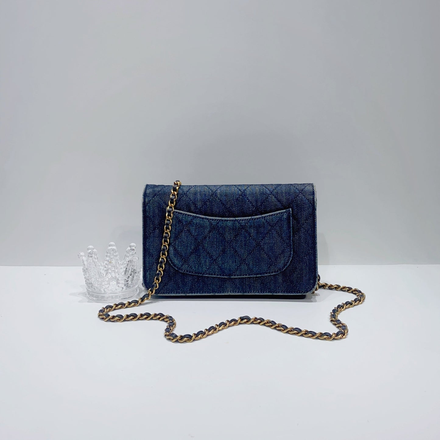 No.3909-Chanel Denim 2.55 Wallet On Chain