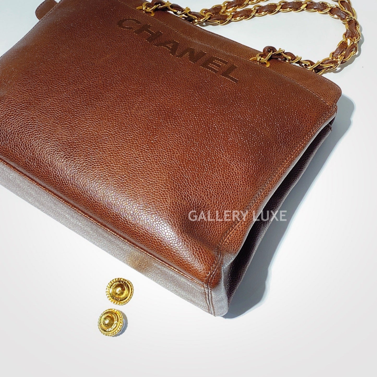 No.2124-Chanel Vintage Caviar Shoulder Bag