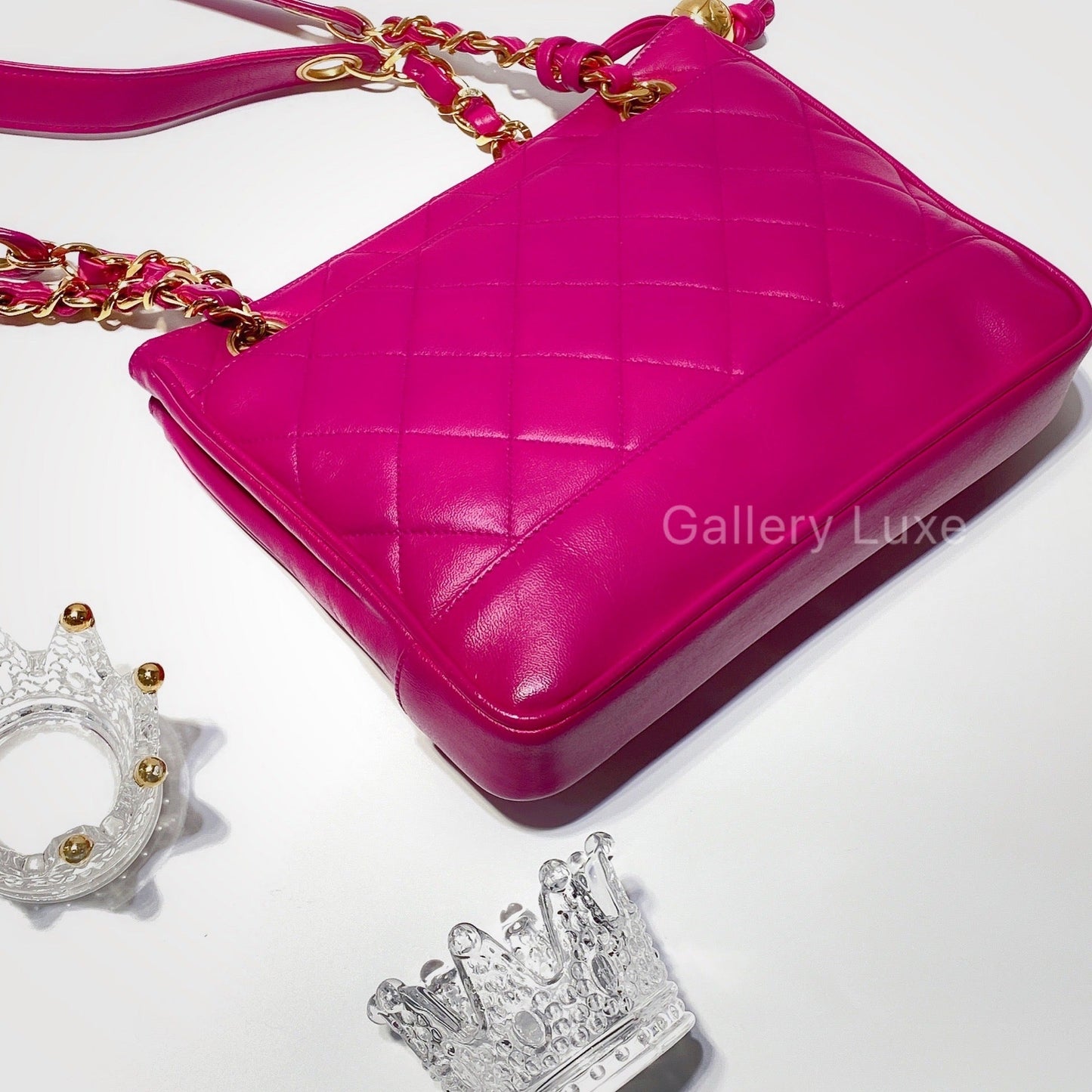 No.2524-Chanel Vintage Lambskin Shoulder Bag