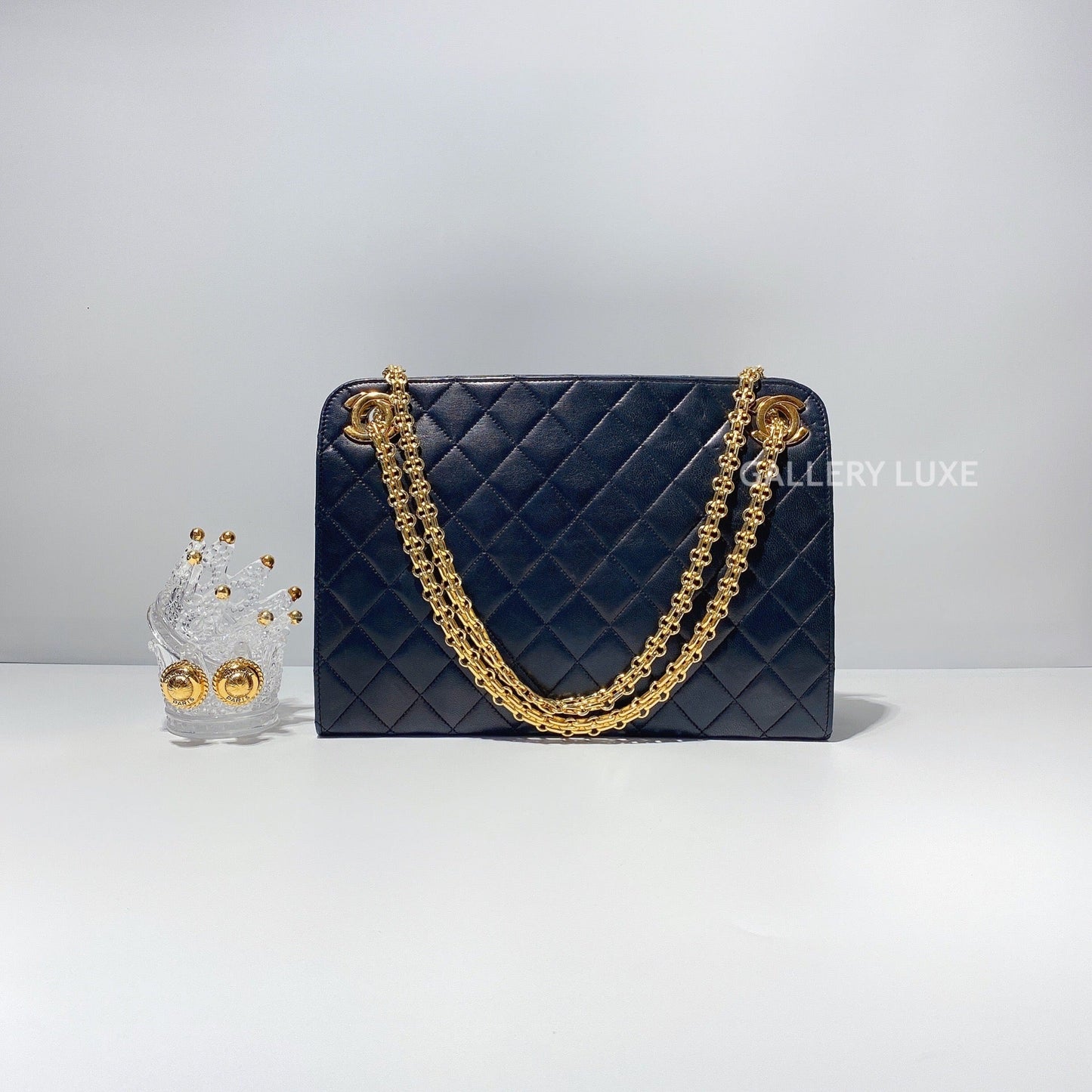 No.2470-Chanel Vintage Lambskin Shoulder Bag