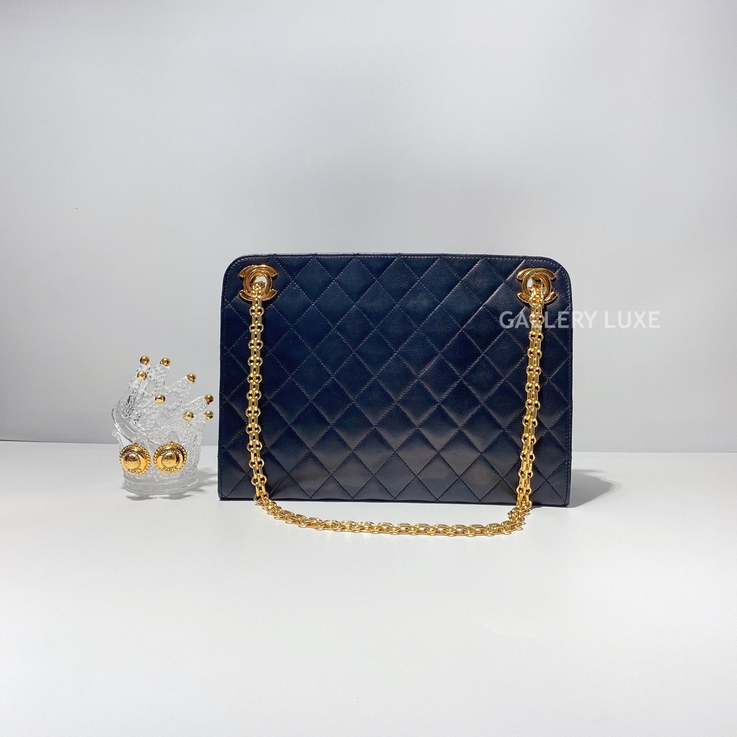 No.2470-Chanel Vintage Lambskin Shoulder Bag