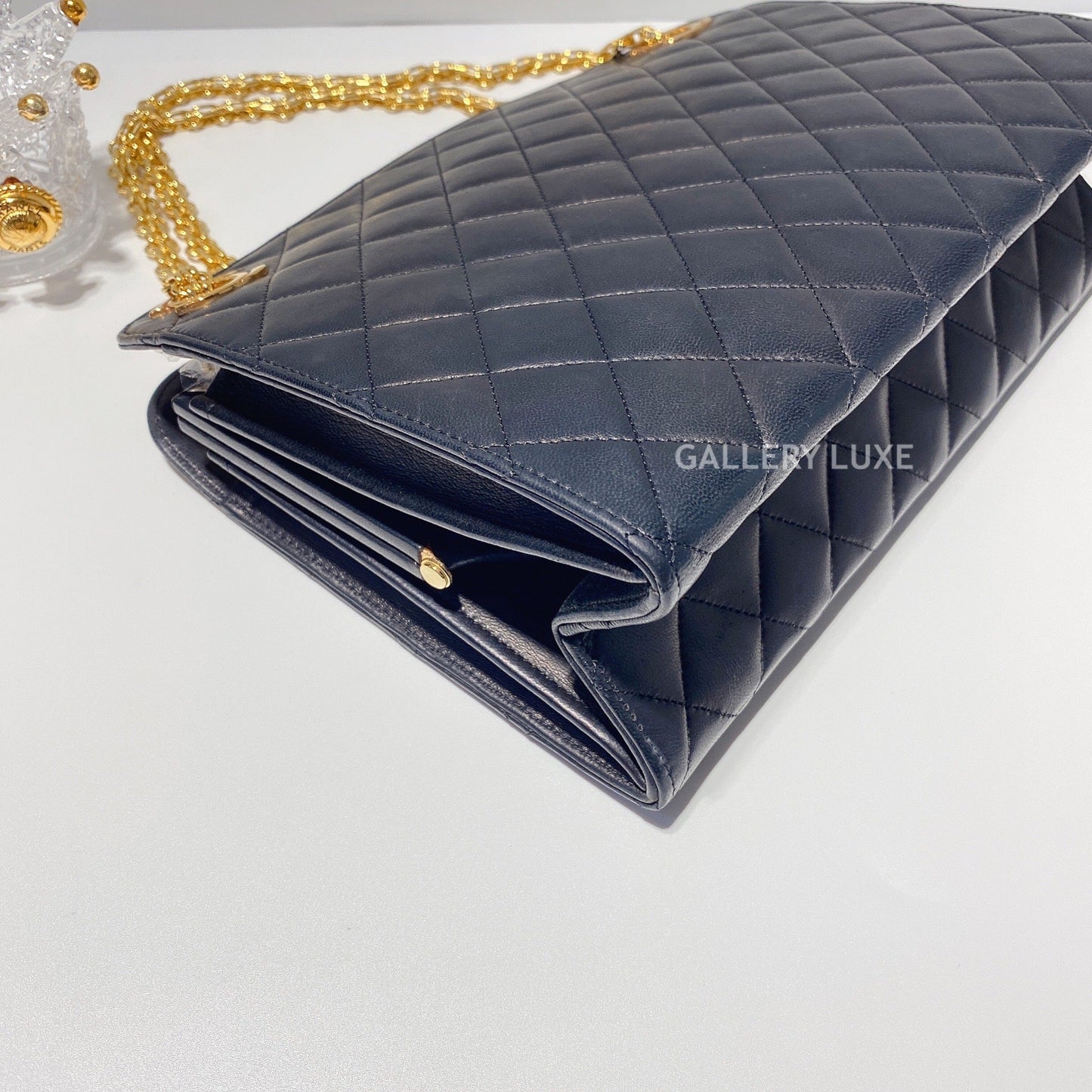 No.2470-Chanel Vintage Lambskin Shoulder Bag