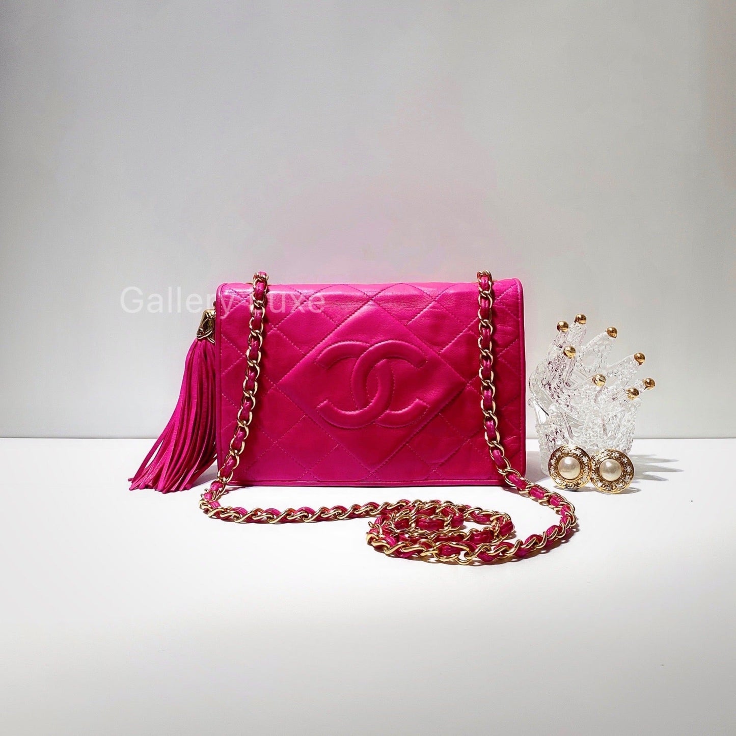 No.2523-Chanel Vintage Lambskin Flap Bag