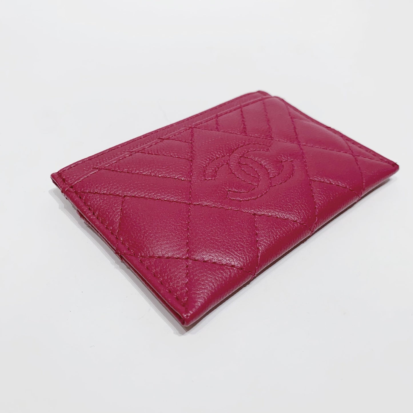 No.4216-Chanel Diamond CC Duo Card Holder