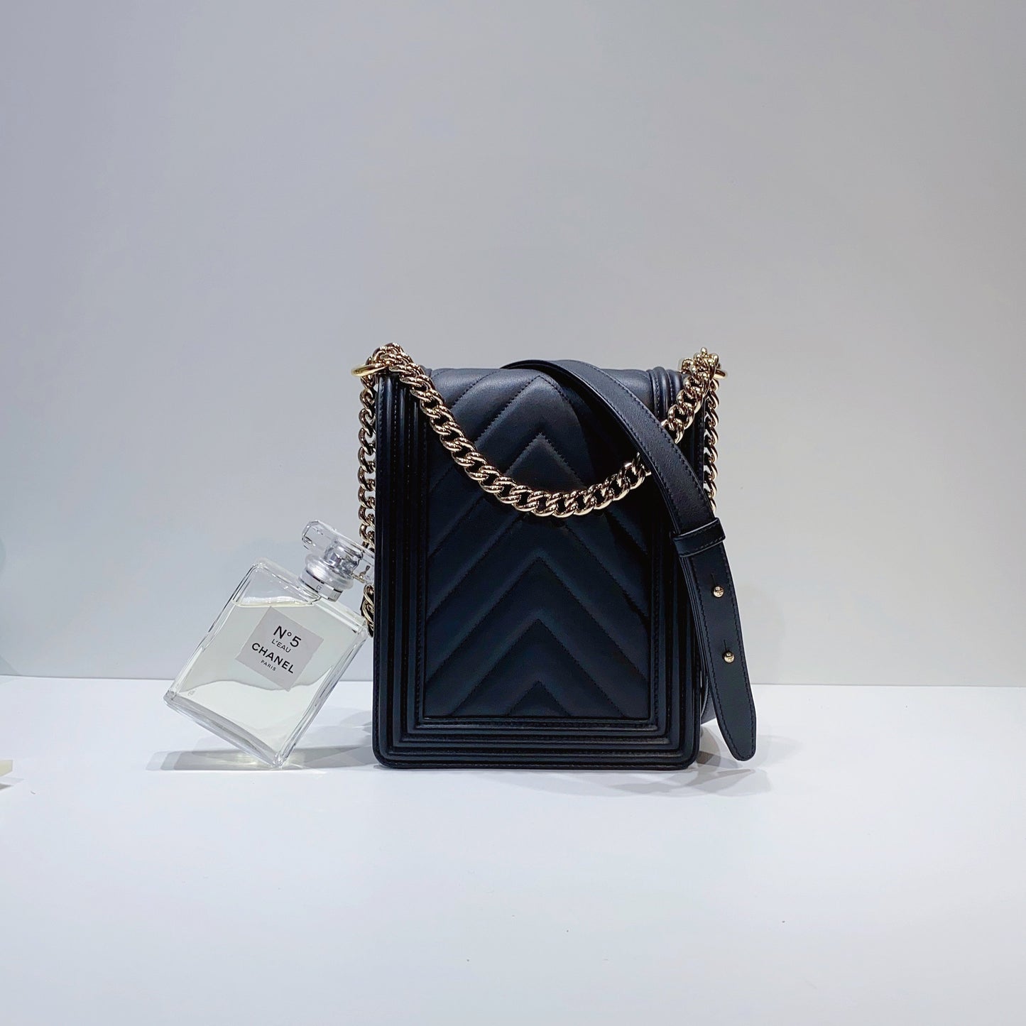 No.3708-Chanel Calfskin Small New Boy