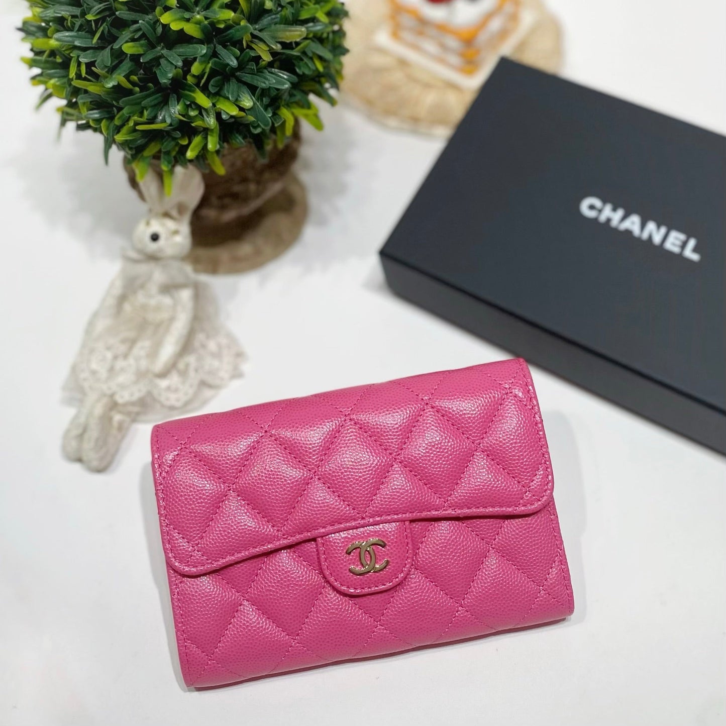 No.4288-Chanel Caviar Timeless Classic Flap Wallet (Unused / 未使用品)