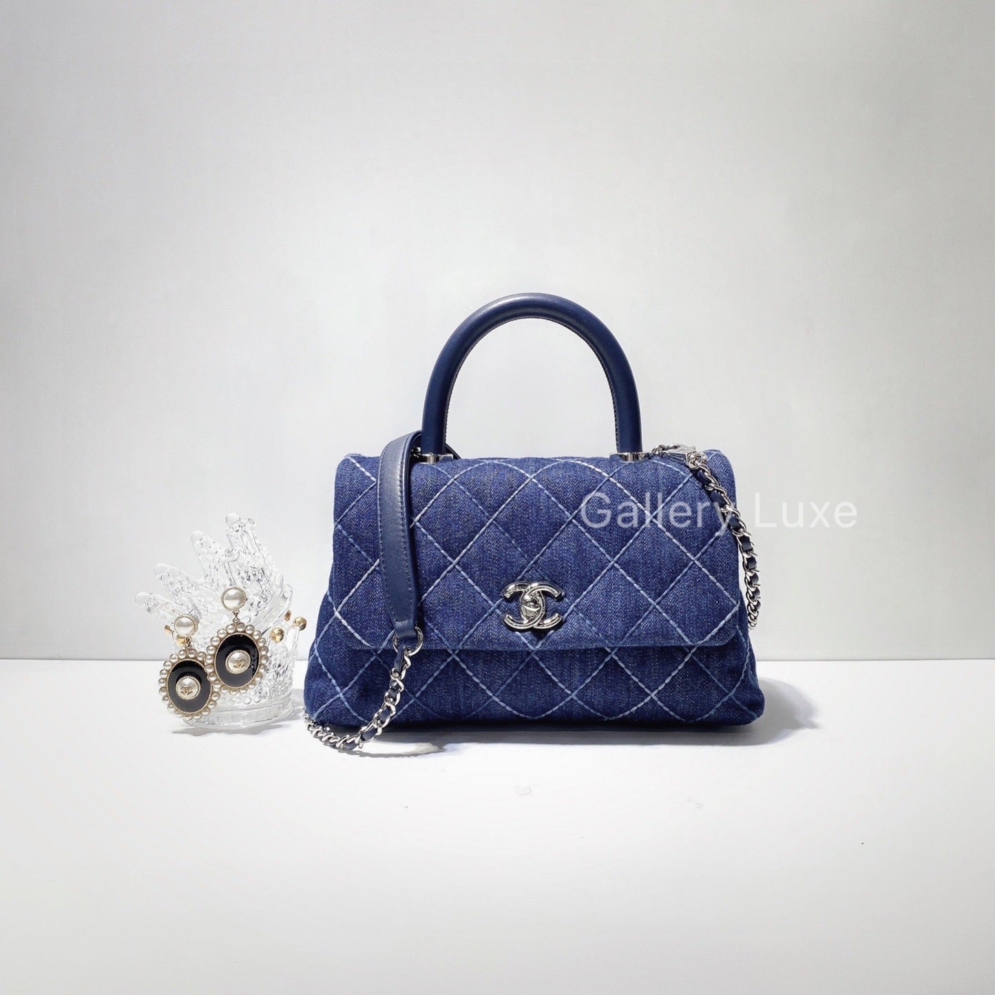 No.2527-Chanel Denim Mini Coco Handle