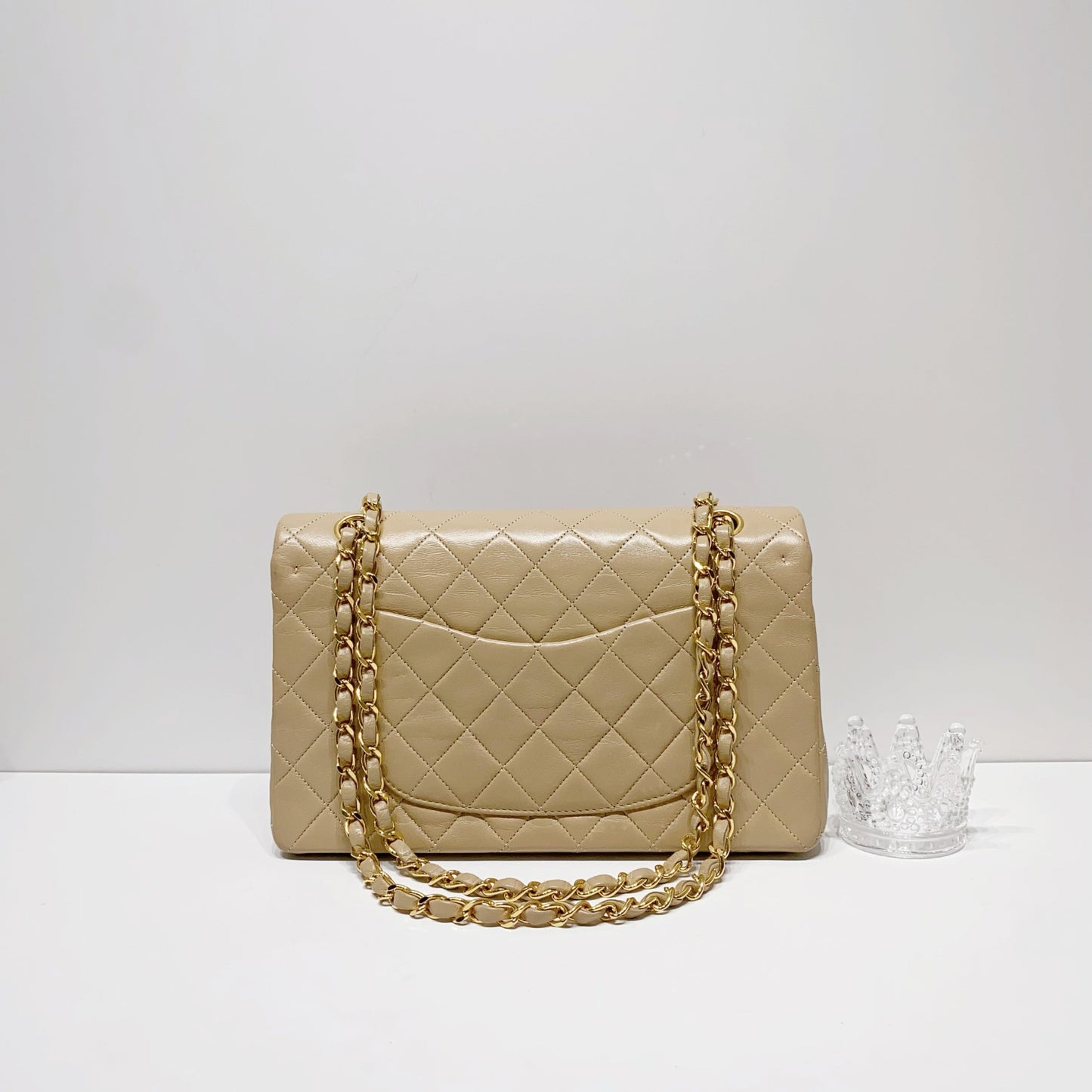 No.3159-Chanel Vintage Lambskin Classic Flap Bag 25cm