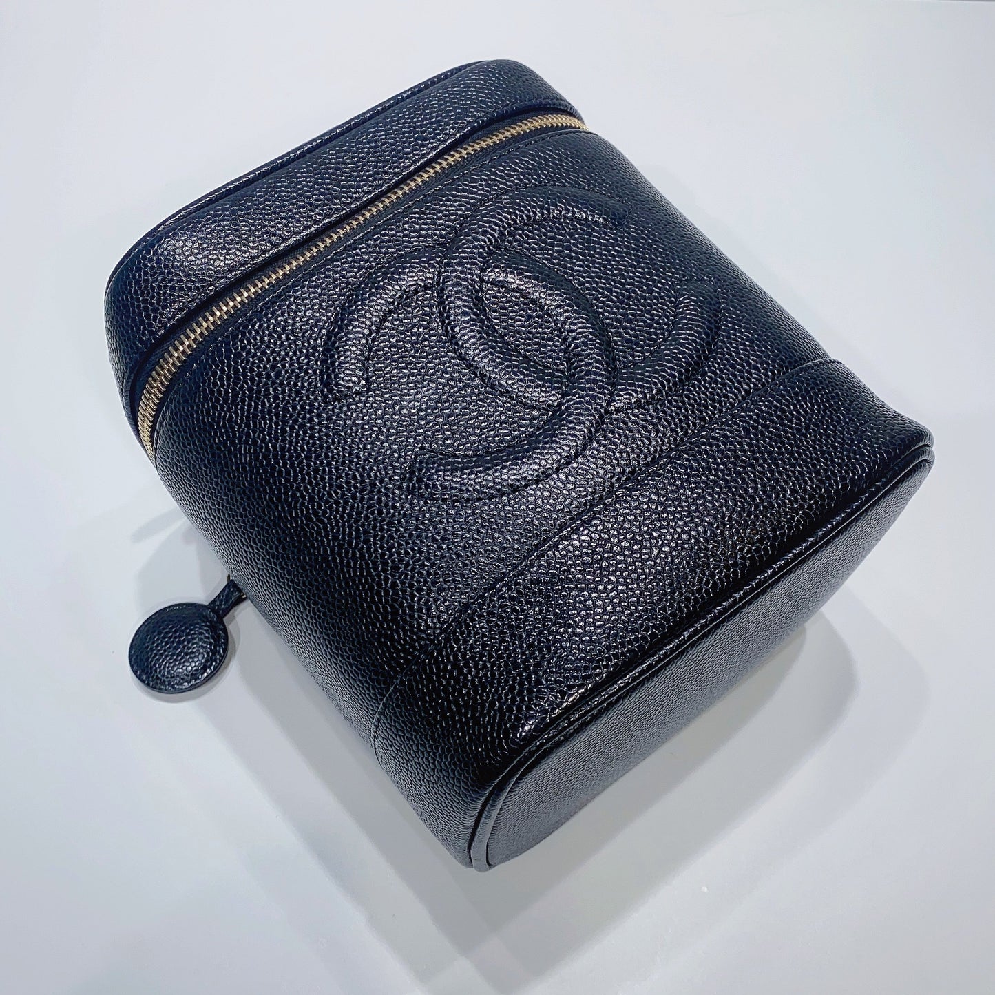 No.3712-Chanel Vintage Caviar Vanity Case
