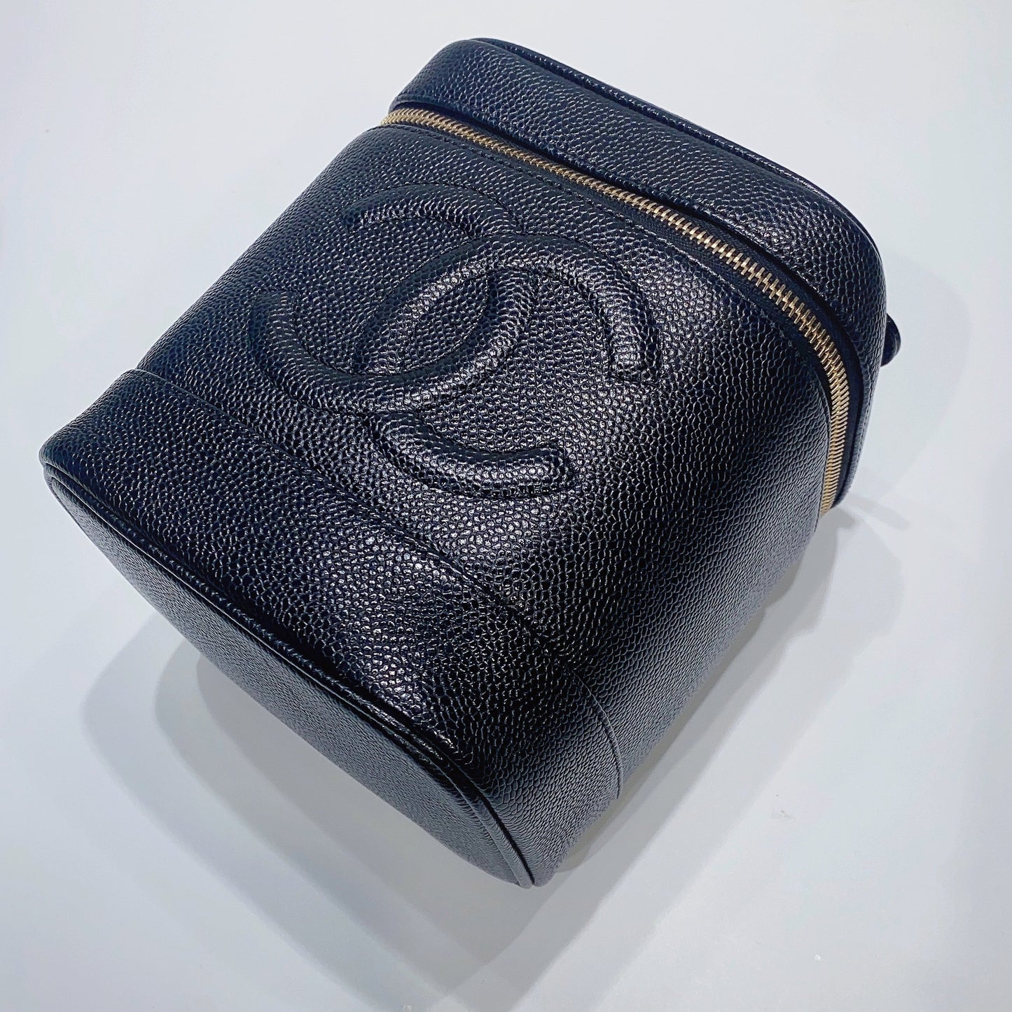 No.3712-Chanel Vintage Caviar Vanity Case
