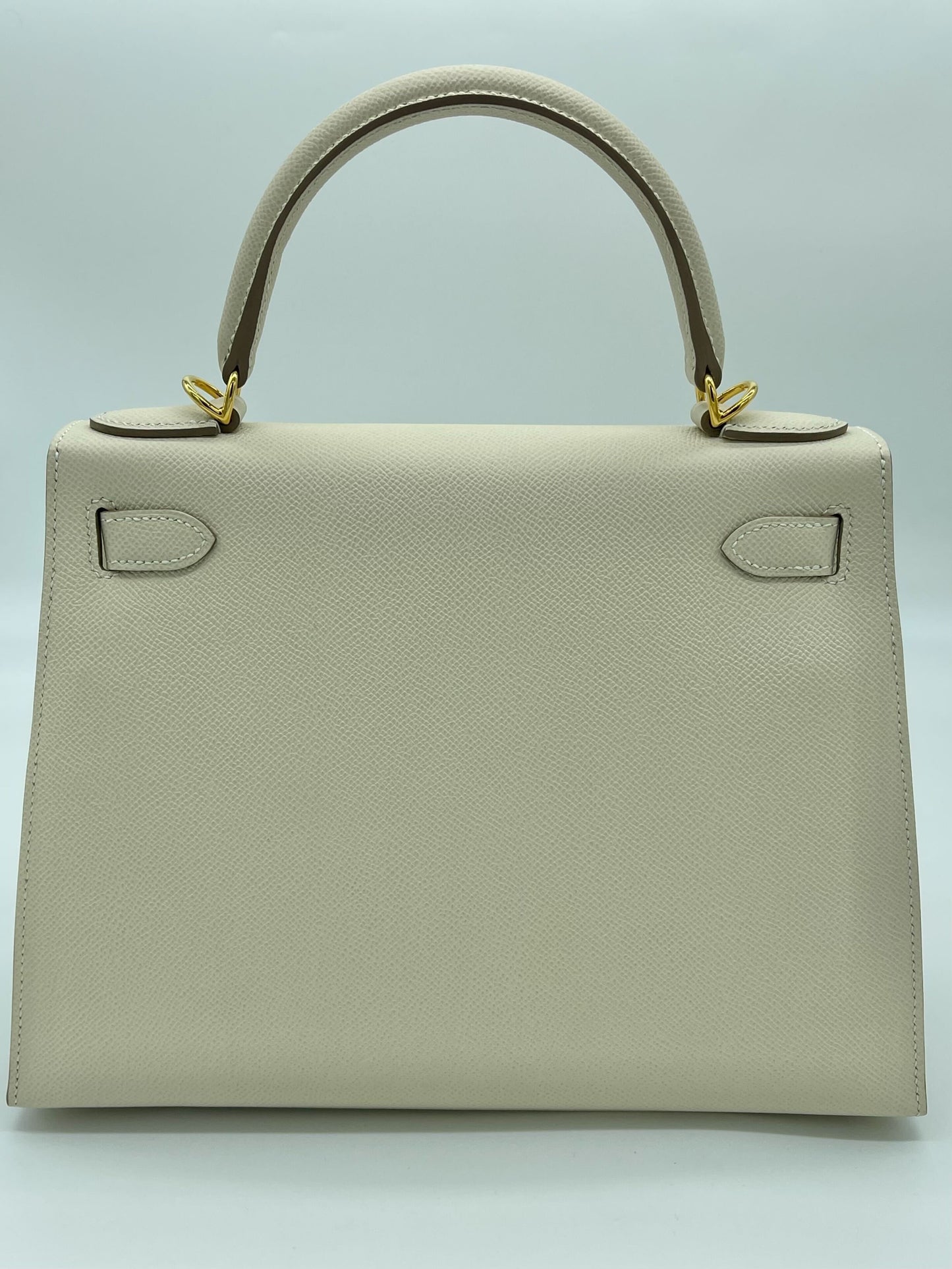 Luxury Hermes Kelly Sellier 28 Epsom Craie Gold Hardware