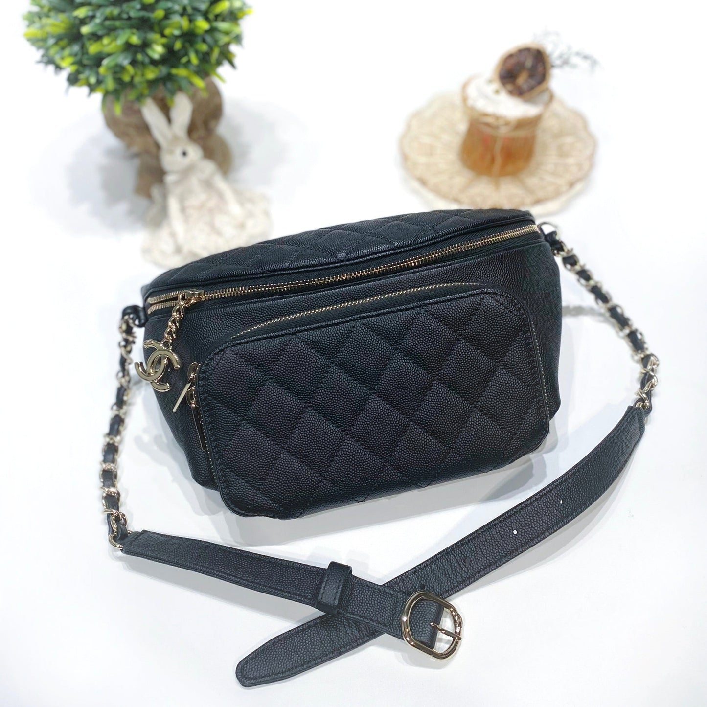 No.3738-Chanel Business Affinity Waist Bag