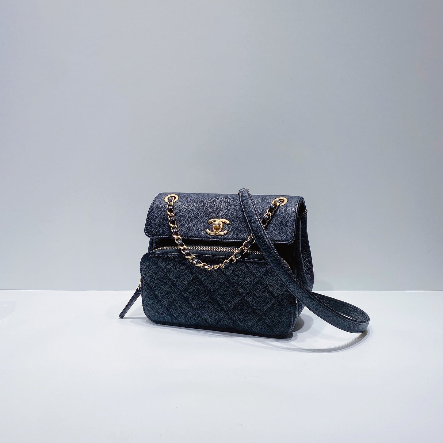 No.001511-Chanel Caviar Chic Trip Flap Bag