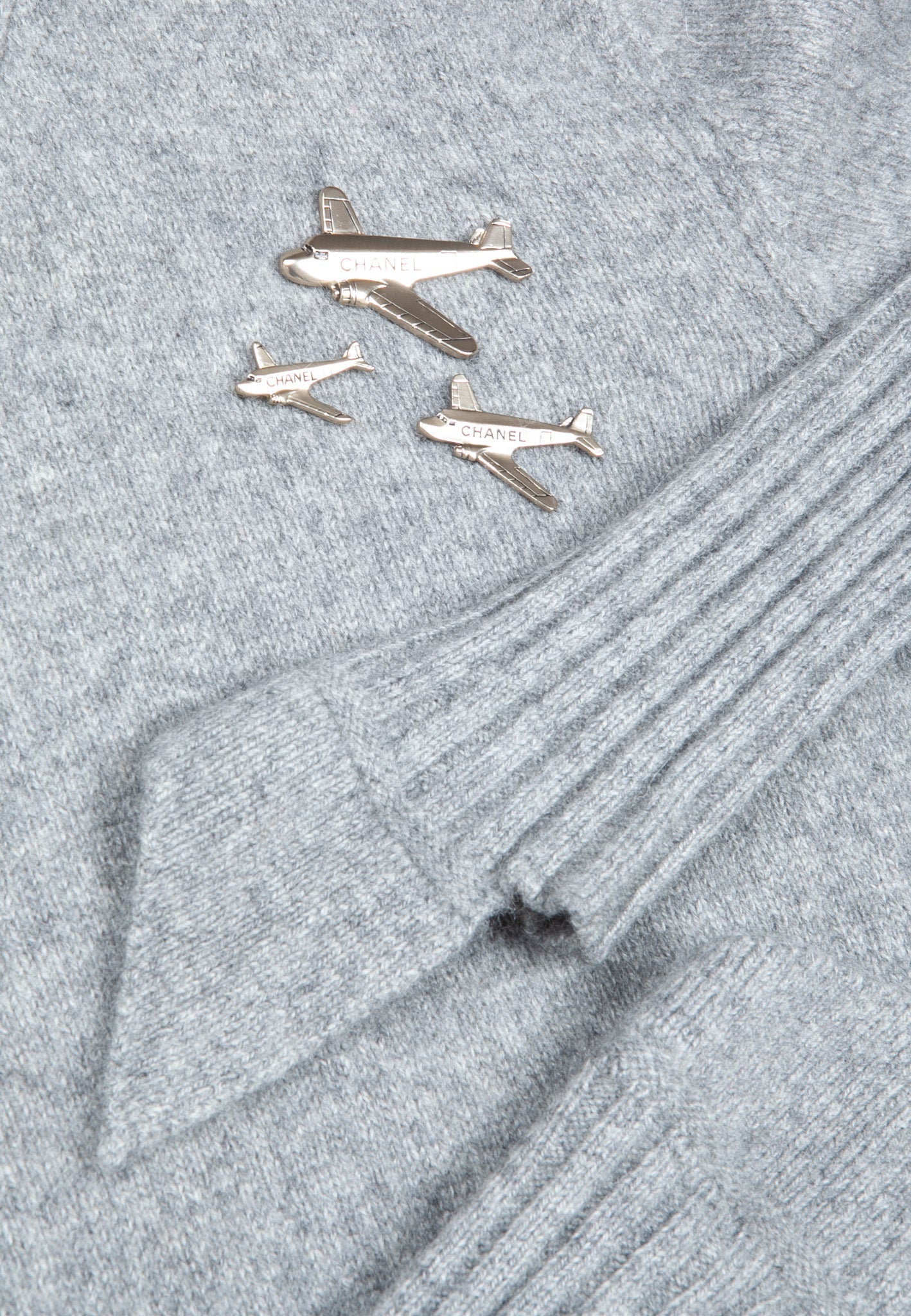 CHANEL Knit Grey Planes Collection 2008