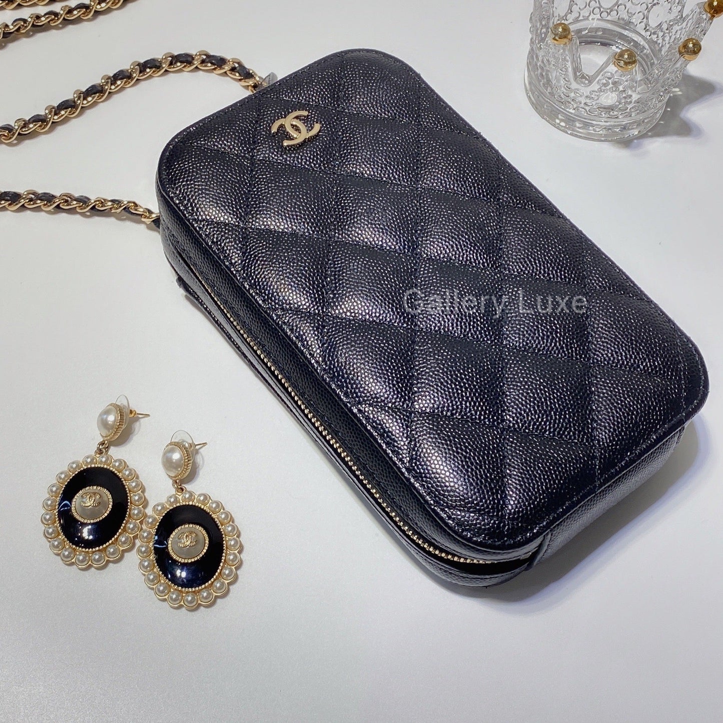 No.2533-Chanel Timeless Classic Phone Holder with Chain