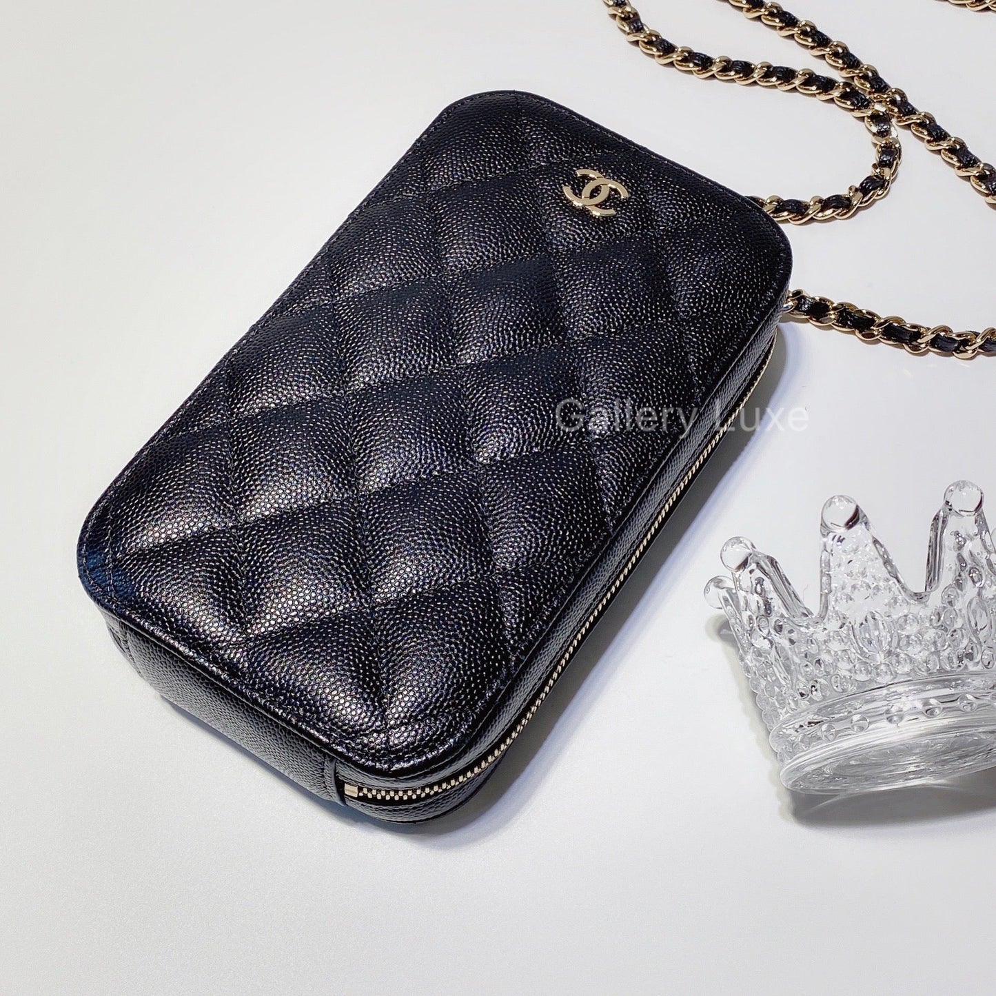 No.2533-Chanel Timeless Classic Phone Holder with Chain