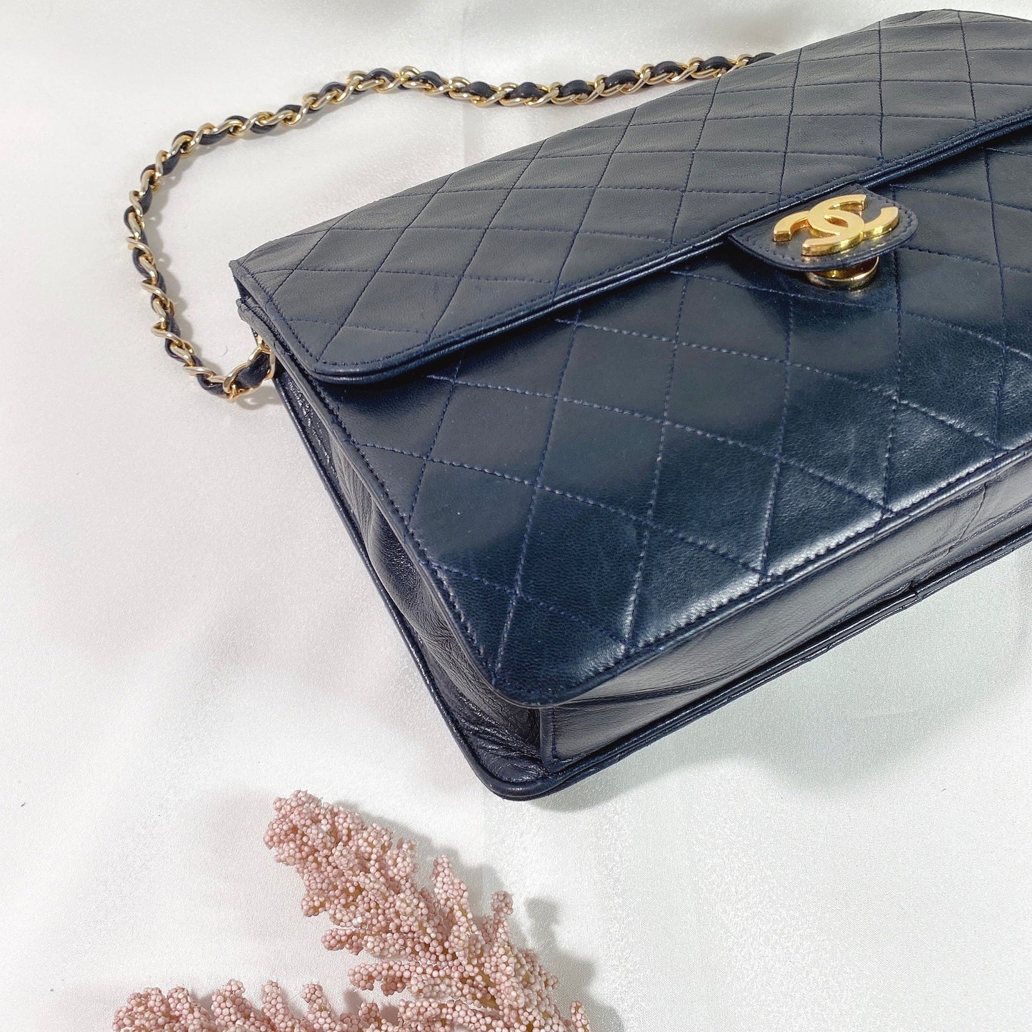 No.2319-Chanel Vintage Lambskin Flap Bag
