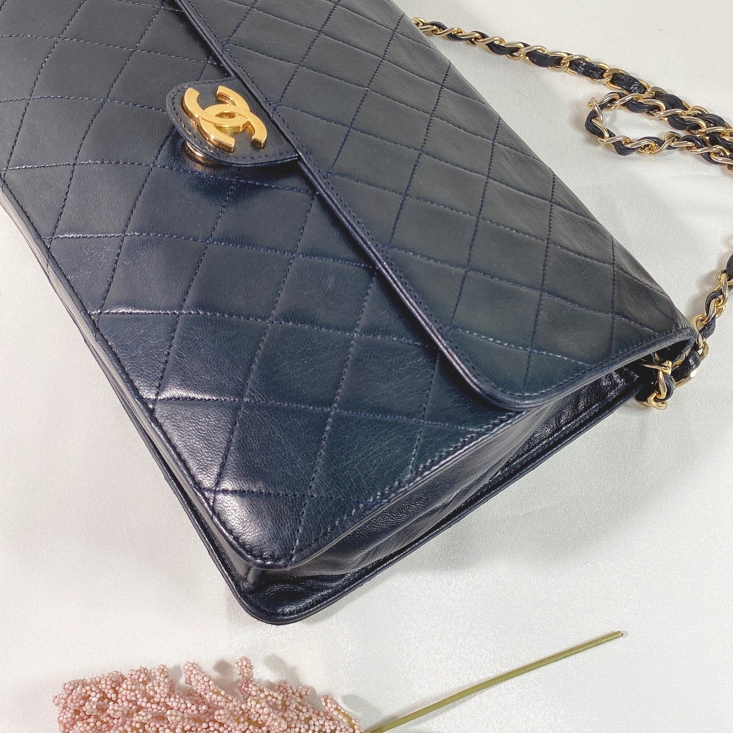 No.2319-Chanel Vintage Lambskin Flap Bag