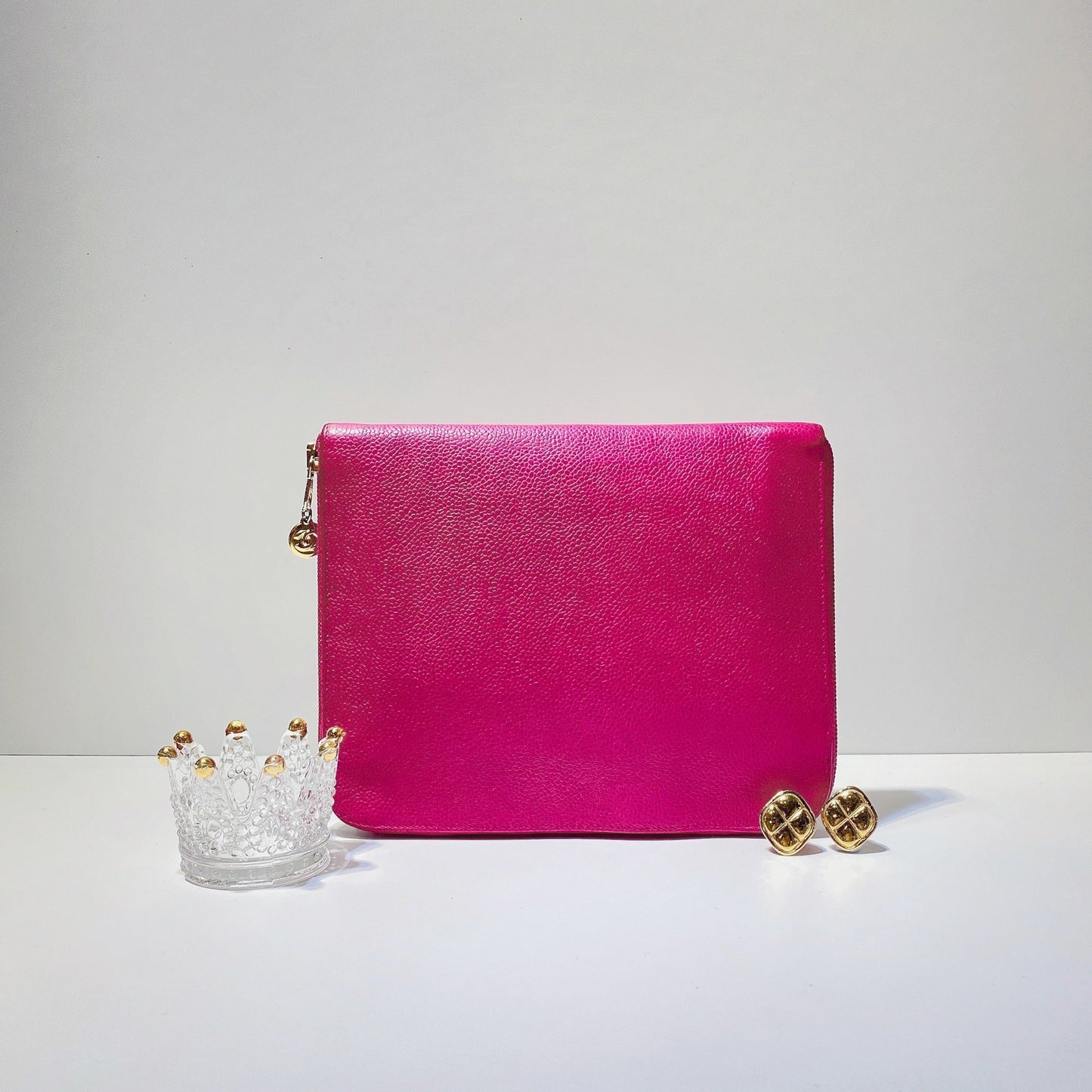 No.2828-Chanel Vintage Caviar Clutch