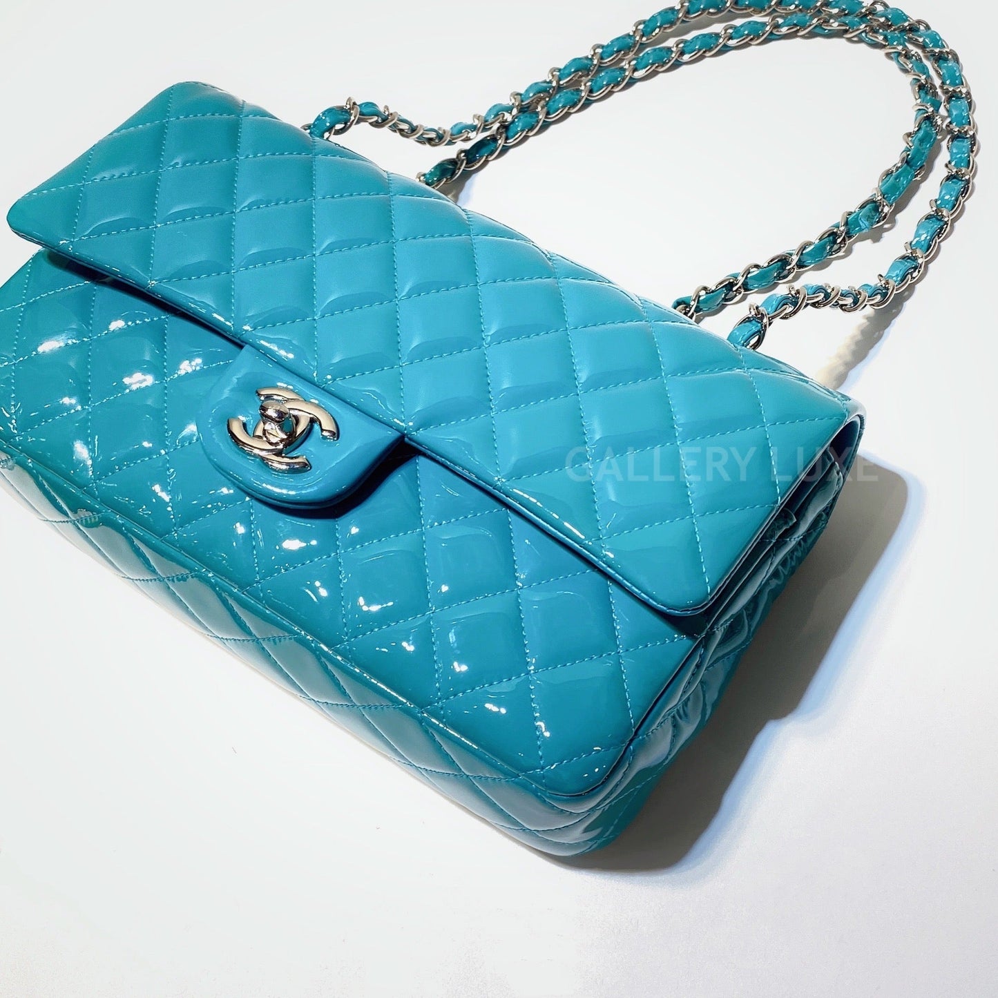 No.2852-Chanel Patent Classic Flap Bag 25cm