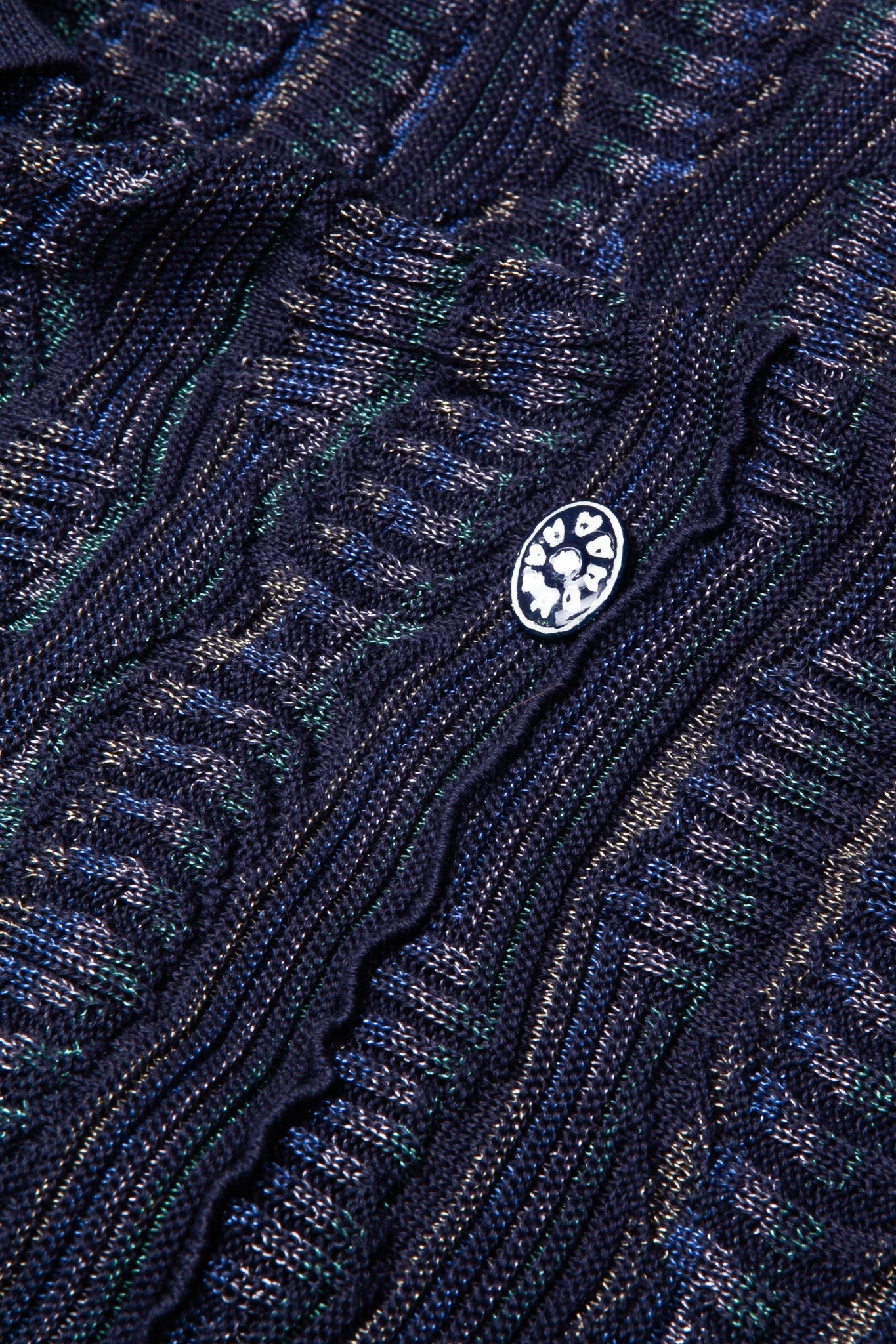 CHANEL Knit Dress Blue