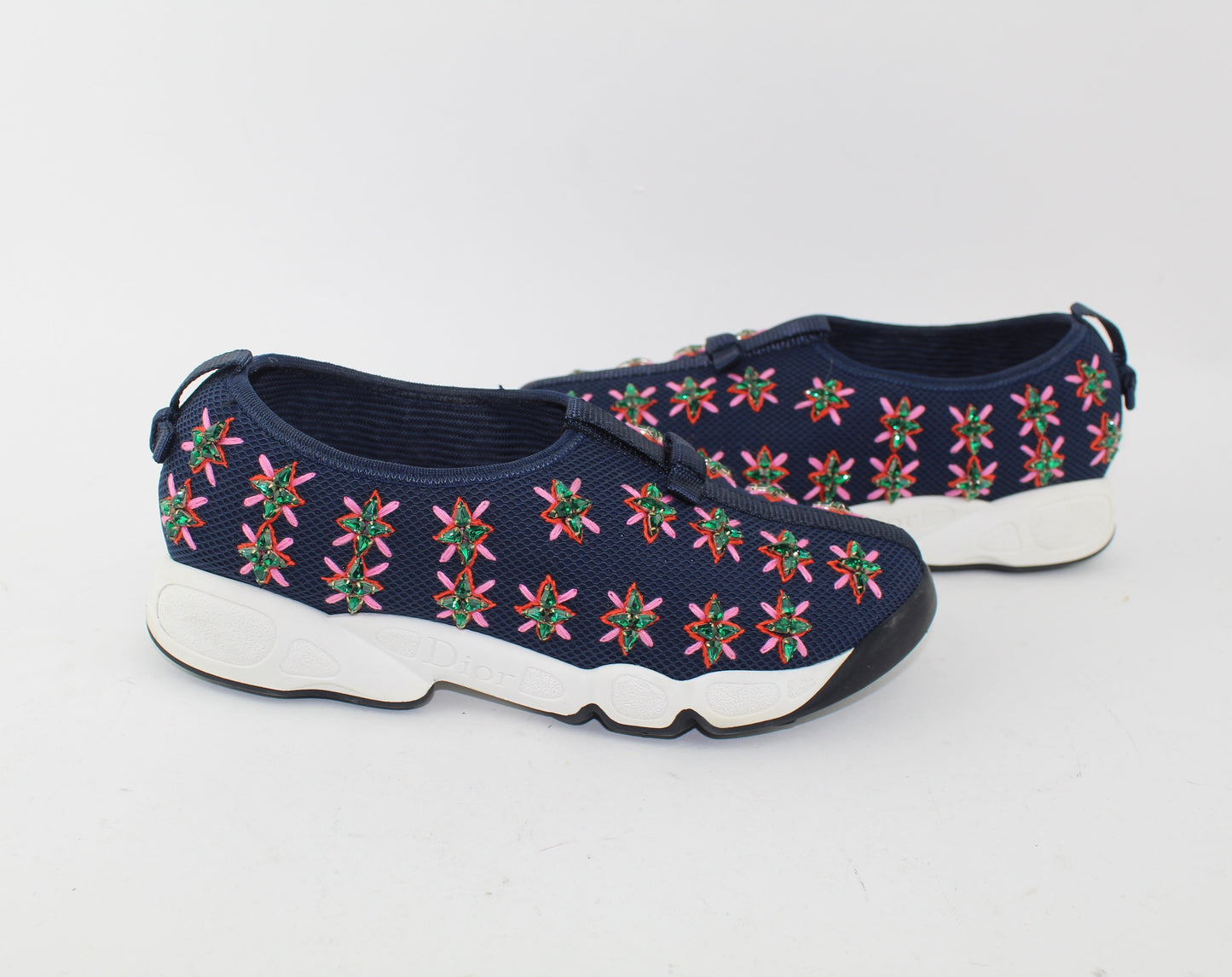 CHRISITAN DIOR FUSION FLOWER SNEAKERS SIZE 37