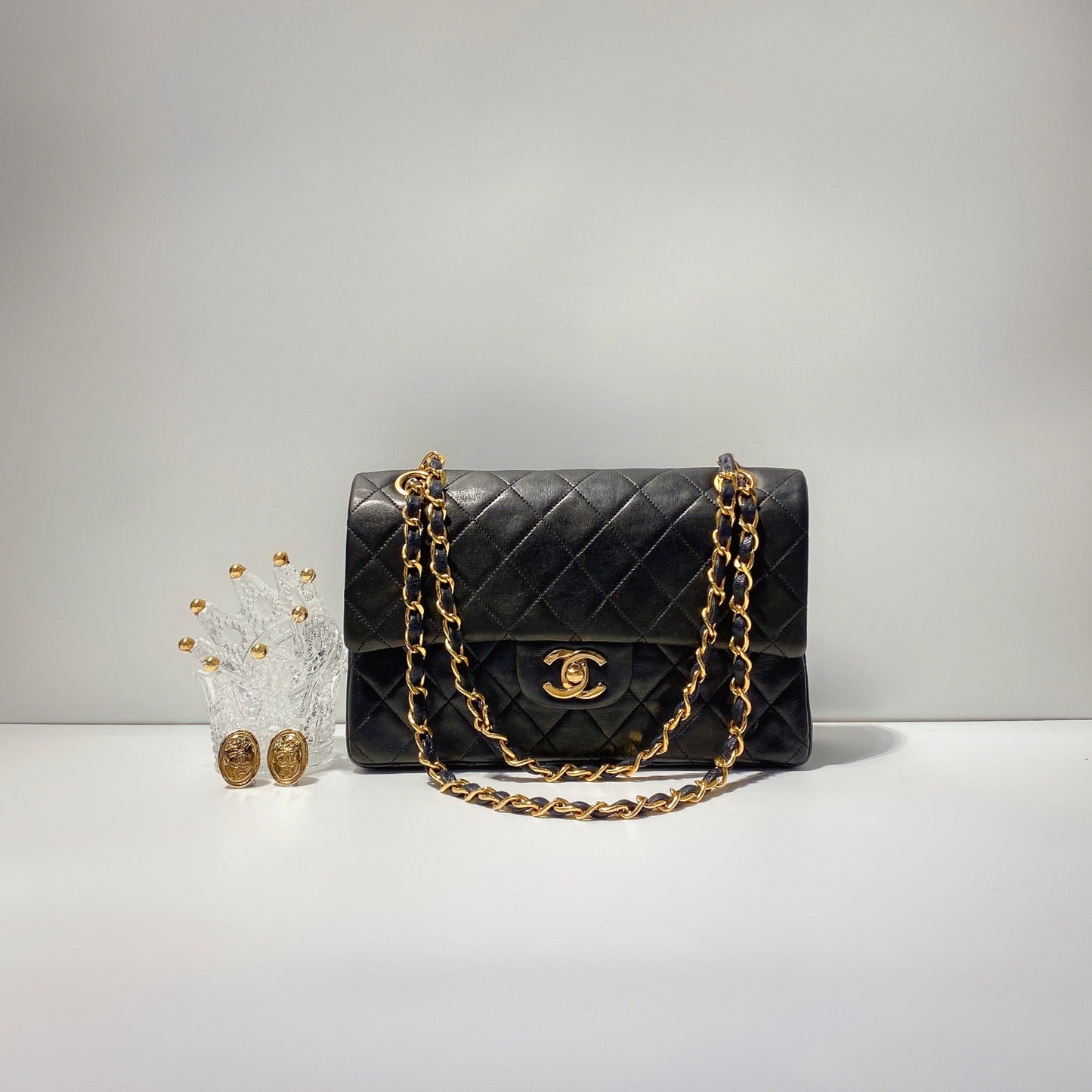 No.3624-Chanel Vintage Lambskin Classic Flap 23cm