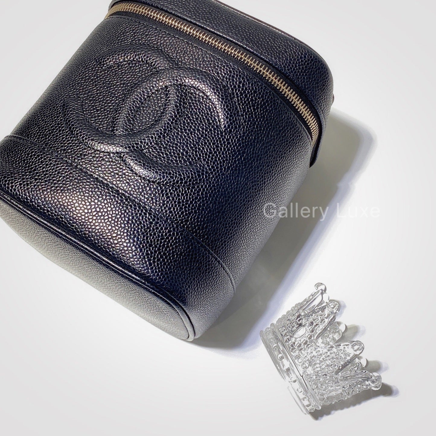 No.2548-Chanel Vintage Caviar Vanity Case