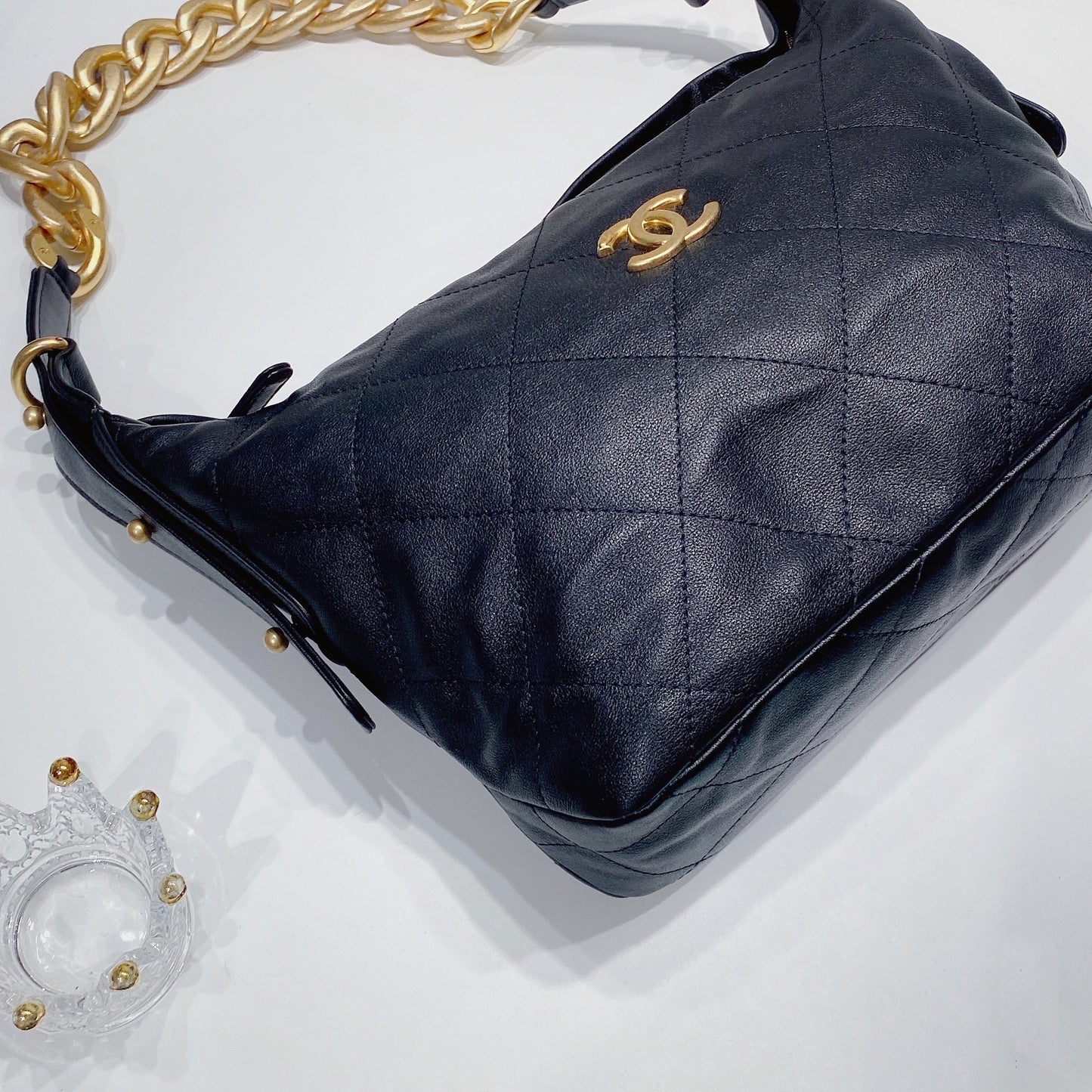 No.3519-Chanel Calfskin Daily Hobo Bag