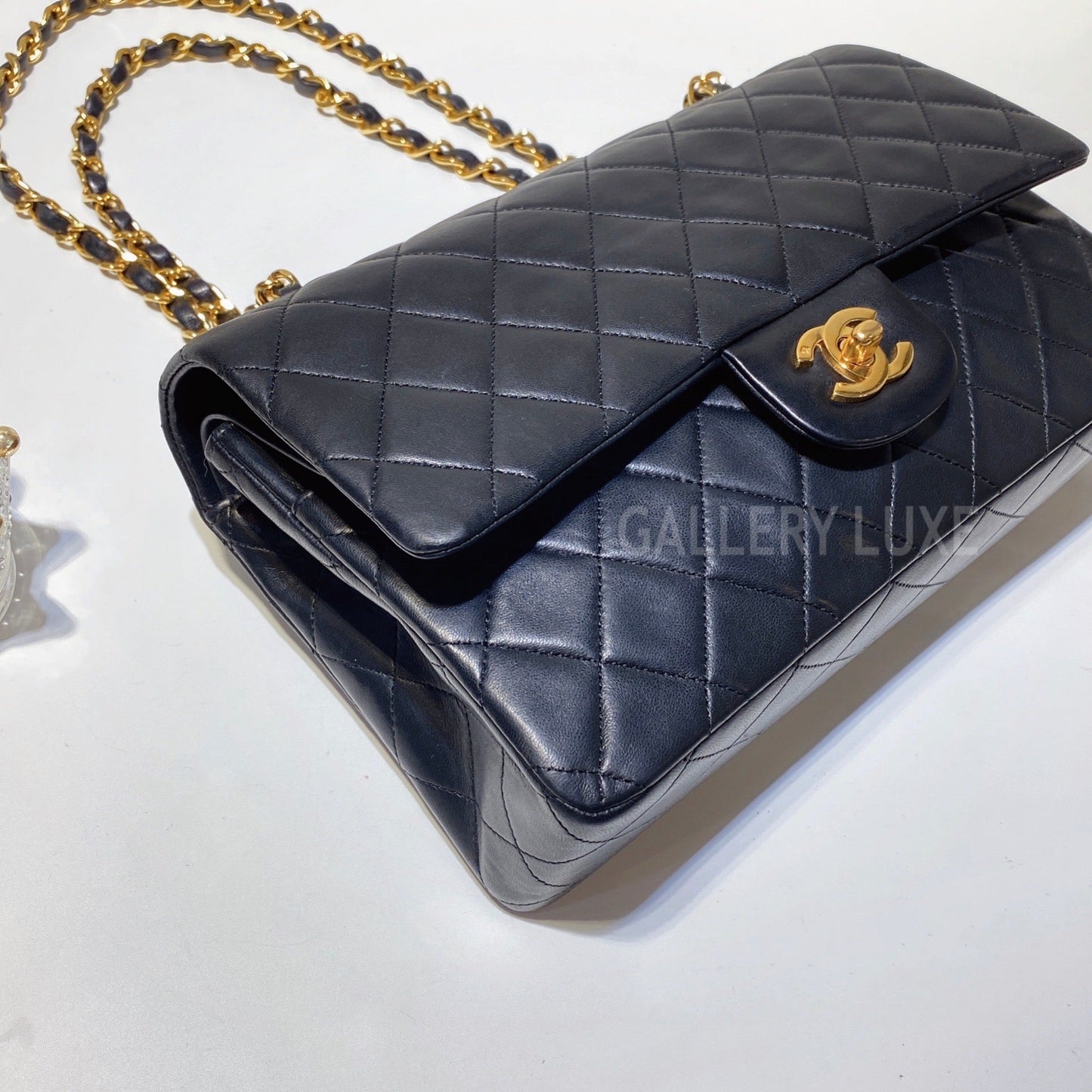 No.3160-Chanel Vintage Lambskin Classic Flap Bag 25cm