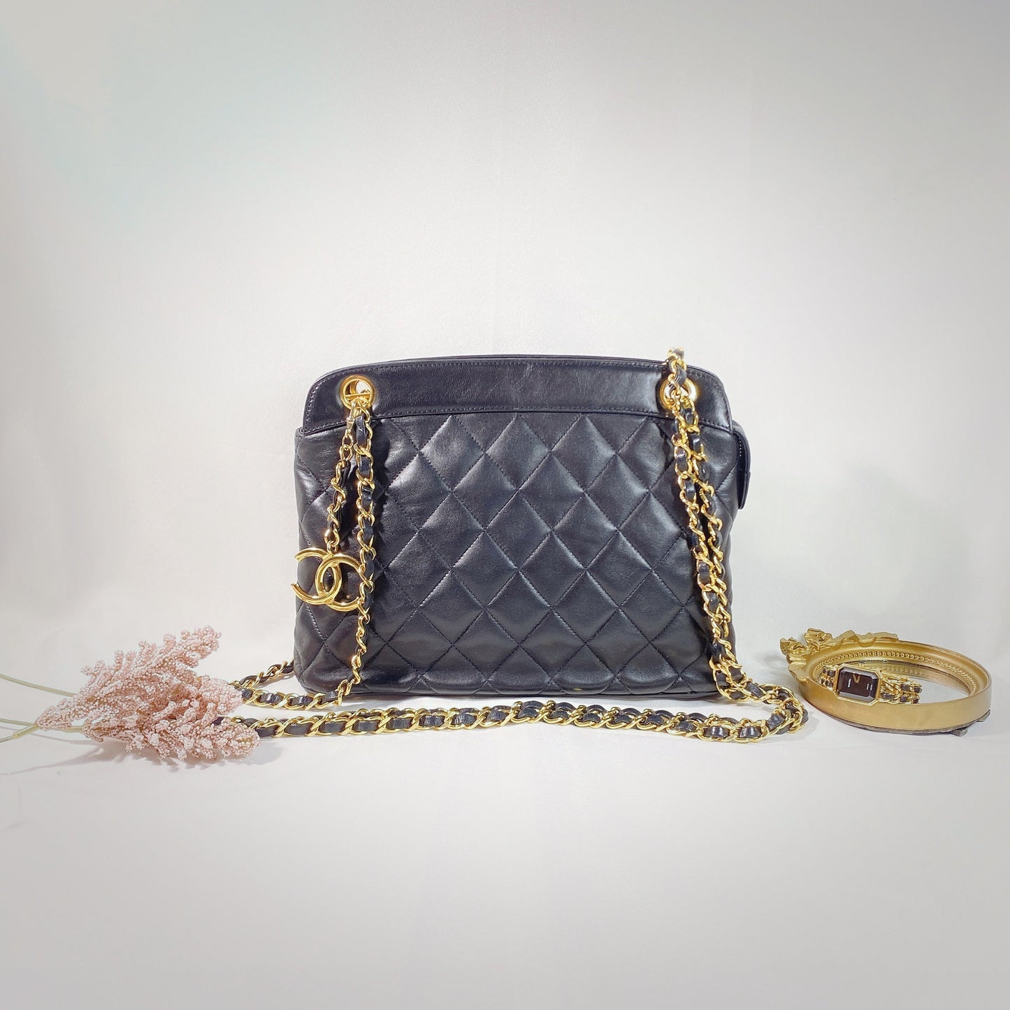No.2329-Chanel Vintage Lambskin  Shoulder Bag