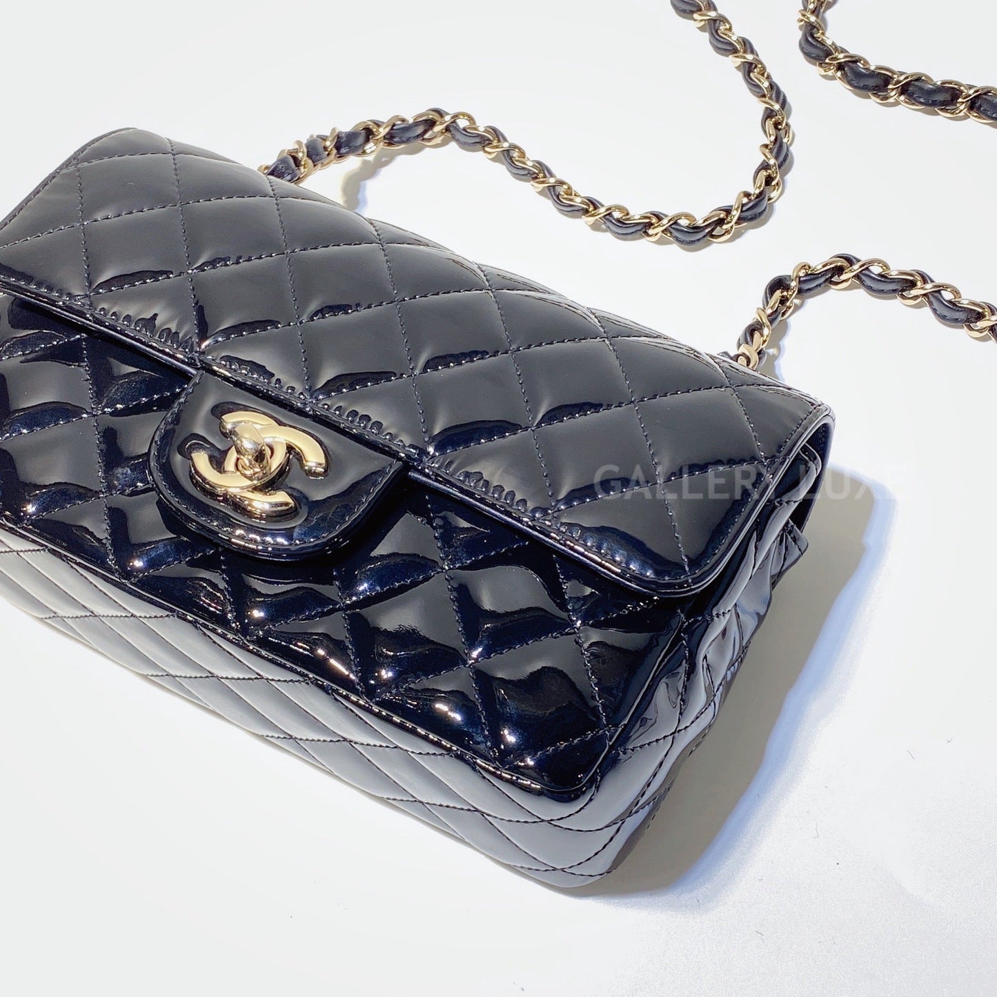 No.2870-Chanel Patent Classic Flap Mini 20cm