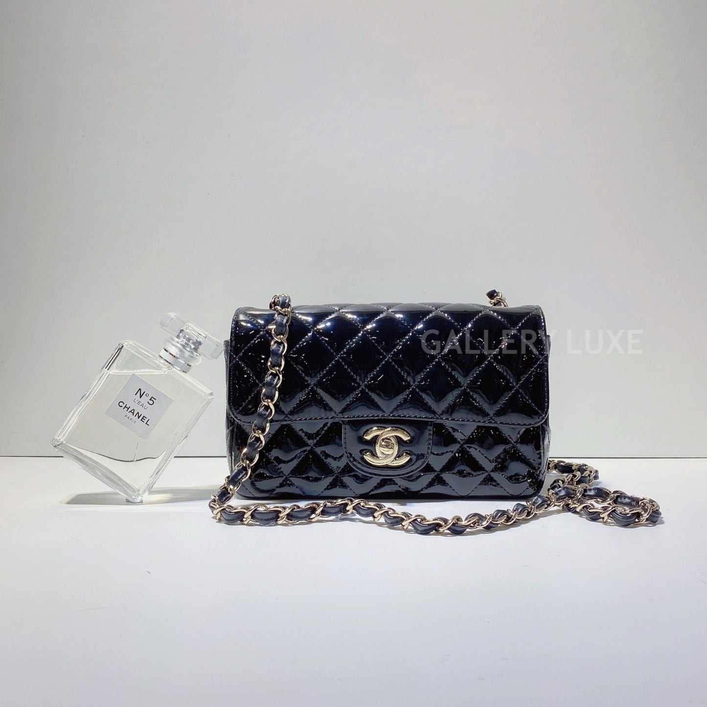 No.2870-Chanel Patent Classic Flap Mini 20cm