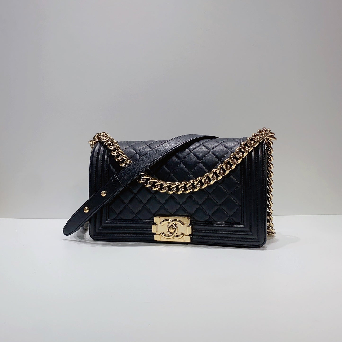 No.3754-Chanel Calfskin Boy 25cm