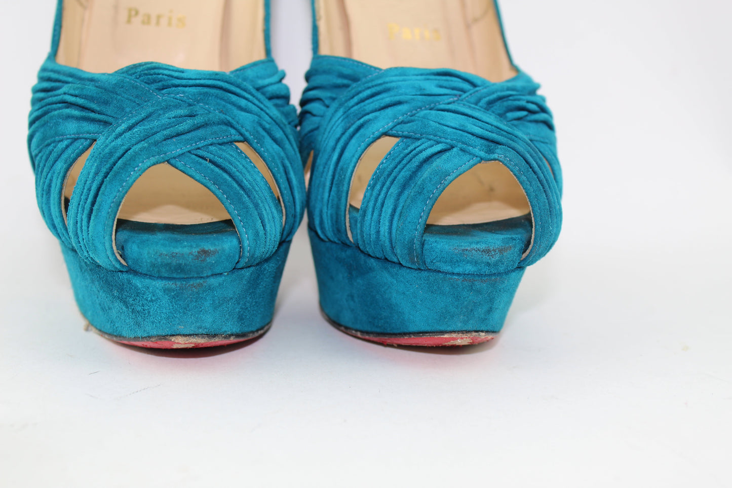 CHRISTIAN LOUBOUTIN ABORINA TWIST FRONT SIZE 38