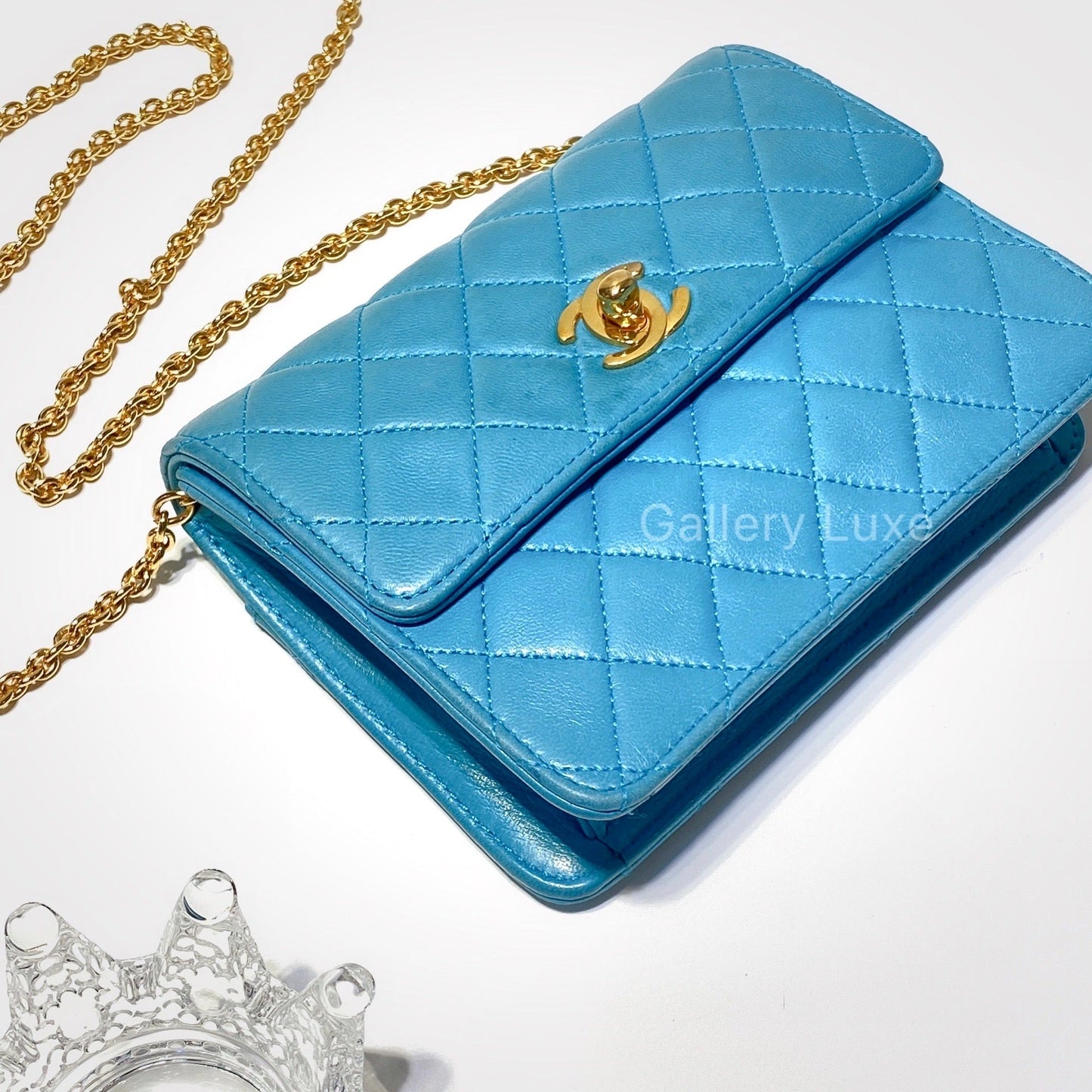 No.2461-Chanel Vintage Lambskin Mini Flap Bag