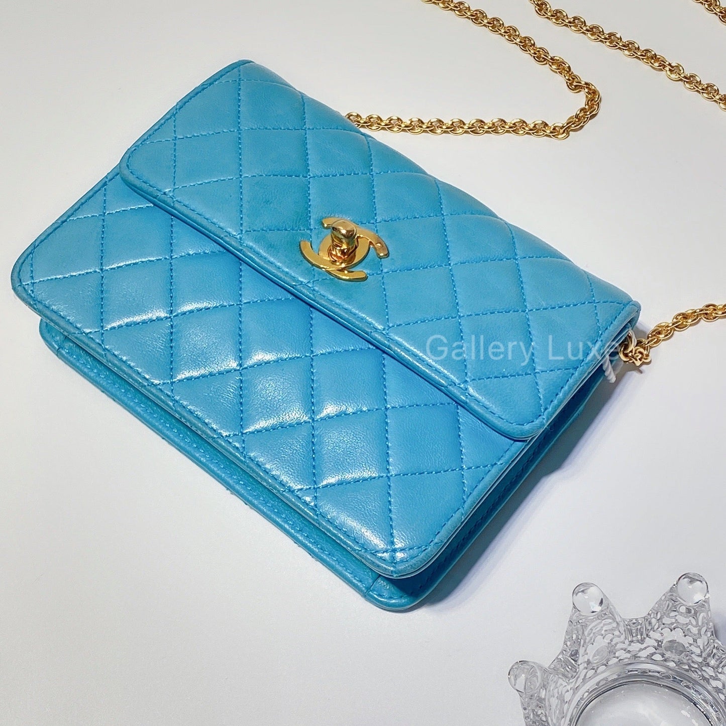 No.2461-Chanel Vintage Lambskin Mini Flap Bag