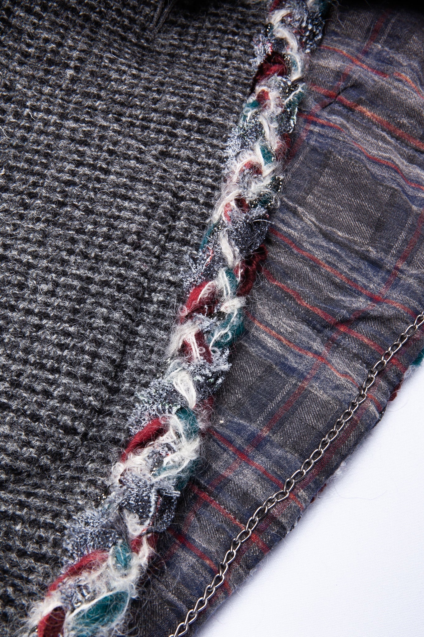 CHANEL Jacket Tweed Grey Paris Edinburg