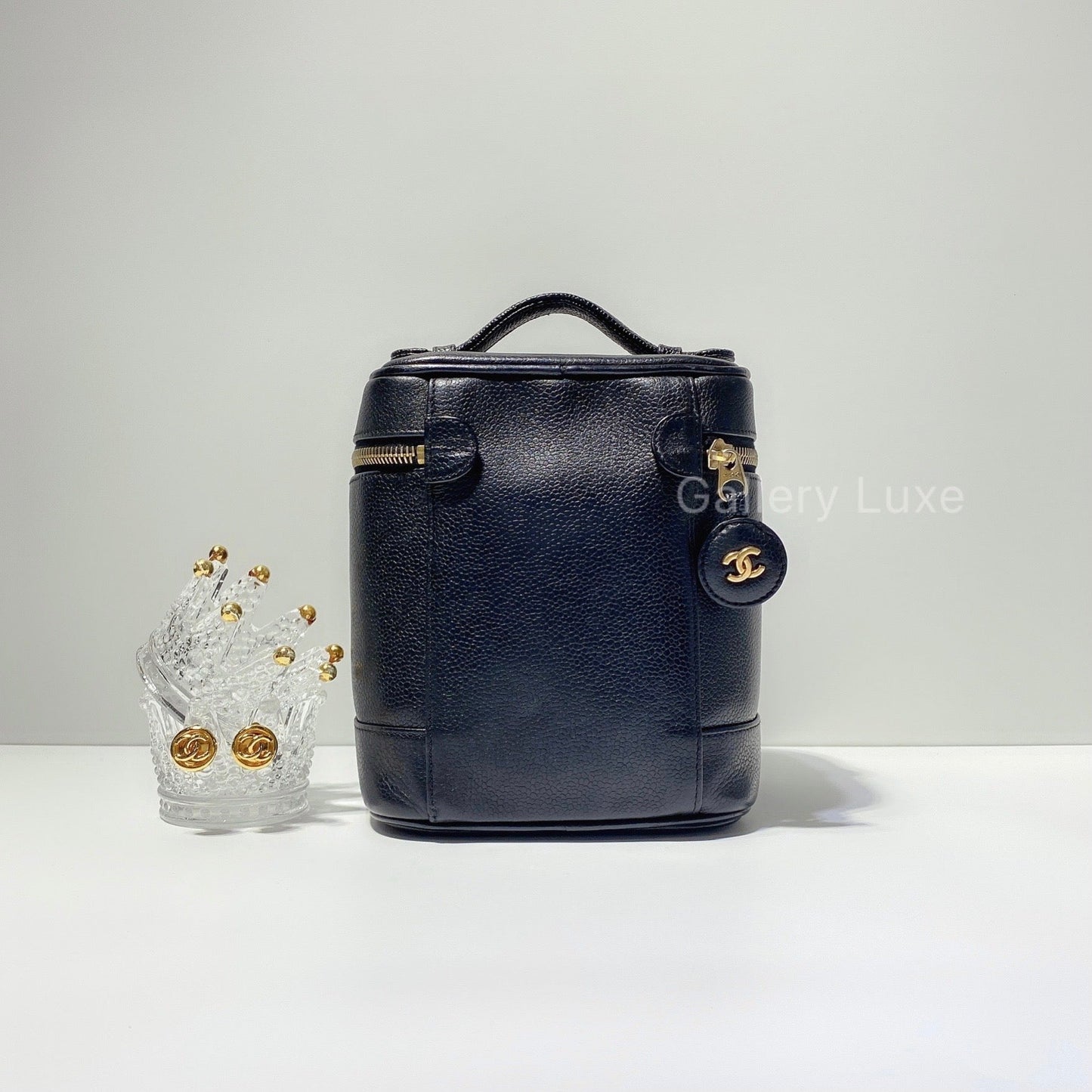 No.2552-Chanel Vintage Caviar Vanity Case
